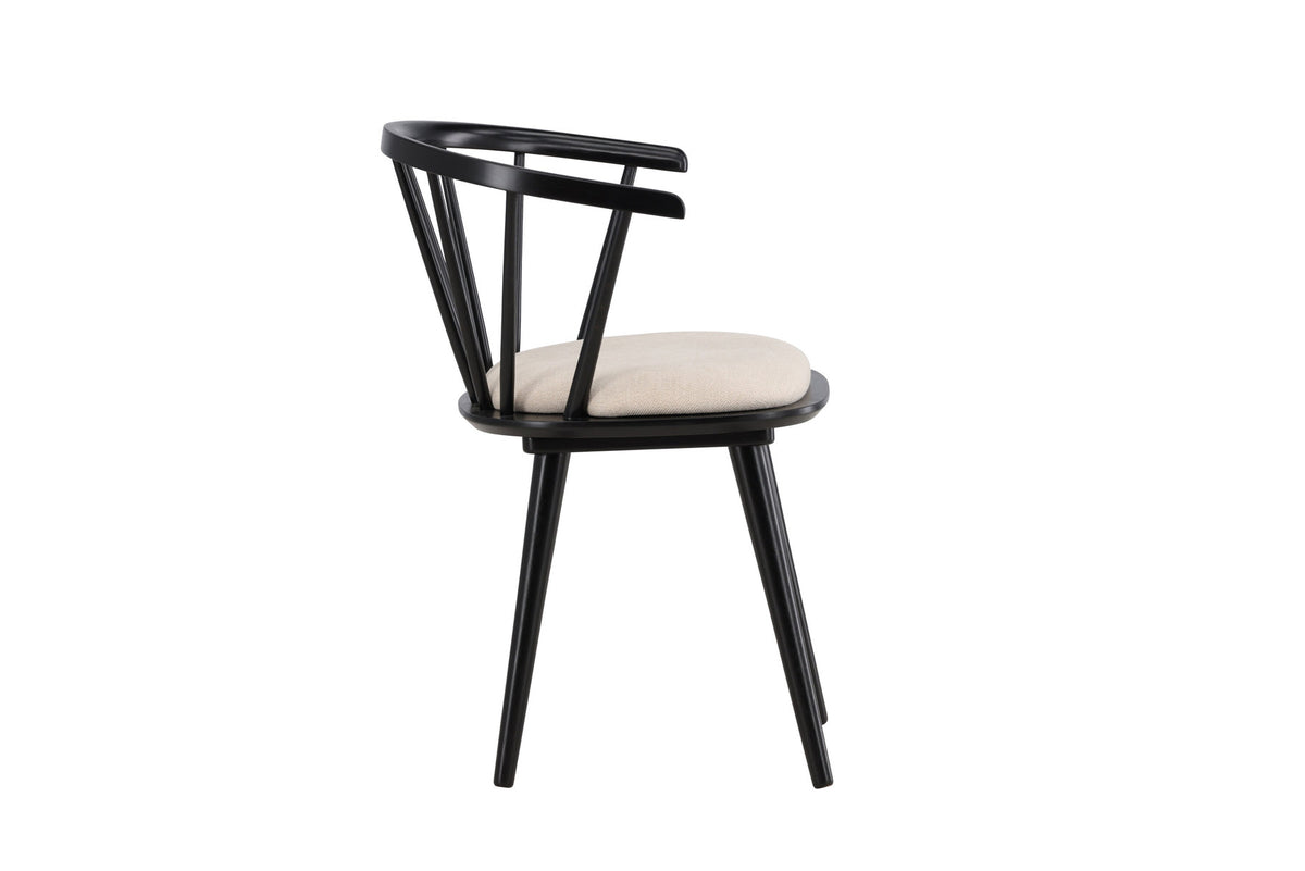Bobby Esszimmerstuhl in Schwarz präsentiert im Onlineshop von KAQTU Design AG. Stuhl ist von Venture Home