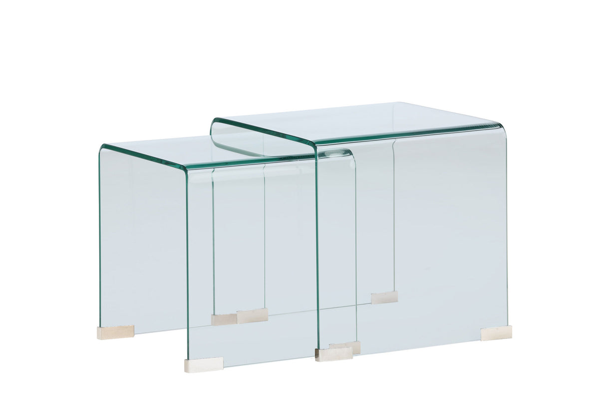 Telemark Beistelltisch in Transparent präsentiert im Onlineshop von KAQTU Design AG. Couchtisch ist von Venture Home