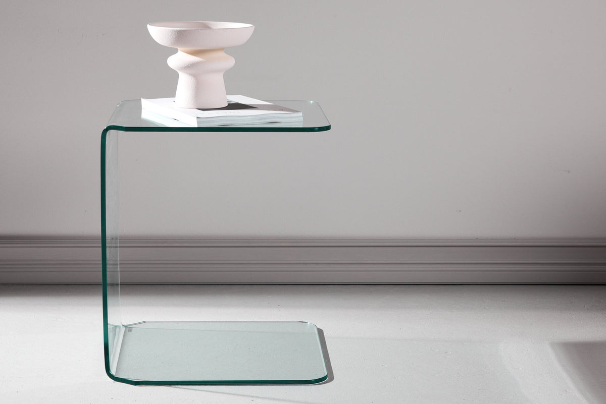 Telemark Beistelltisch in Transparent präsentiert im Onlineshop von KAQTU Design AG. Couchtisch ist von Venture Home