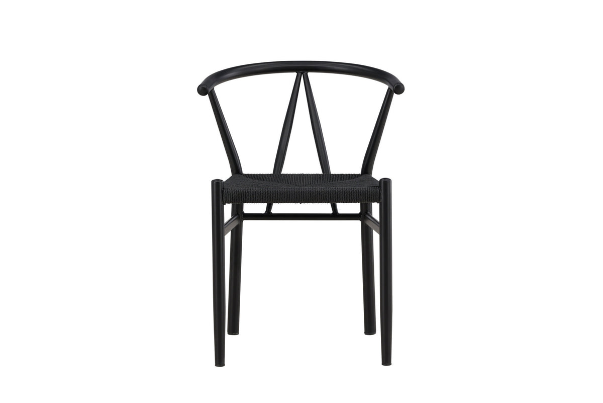 Alfons Esszimmerstuhl in Schwarz präsentiert im Onlineshop von KAQTU Design AG. Stuhl ist von Venture Home