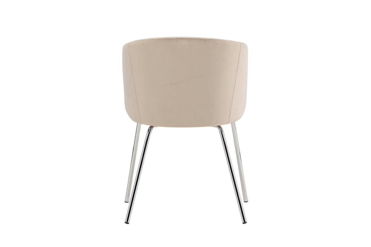 Berit Esszimmerstuhl von Venture Home mit braunem Polyester-Cord-Sitz, schwarzen Stahlbeinen und Armlehnen, modernes schlichtes Design