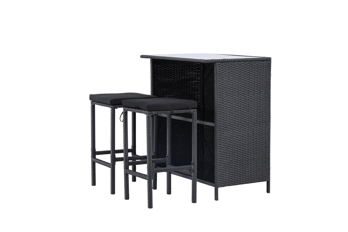 Knock Bar Set in Schwarz Schwarz präsentiert im Onlineshop von KAQTU Design AG. Loungeset ist von Venture Home