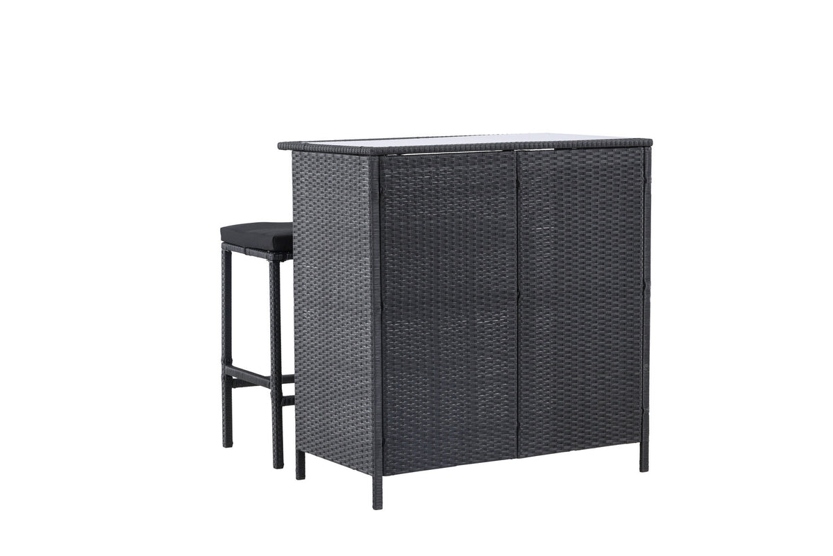 Knock Bar Set in Schwarz Schwarz präsentiert im Onlineshop von KAQTU Design AG. Loungeset ist von Venture Home