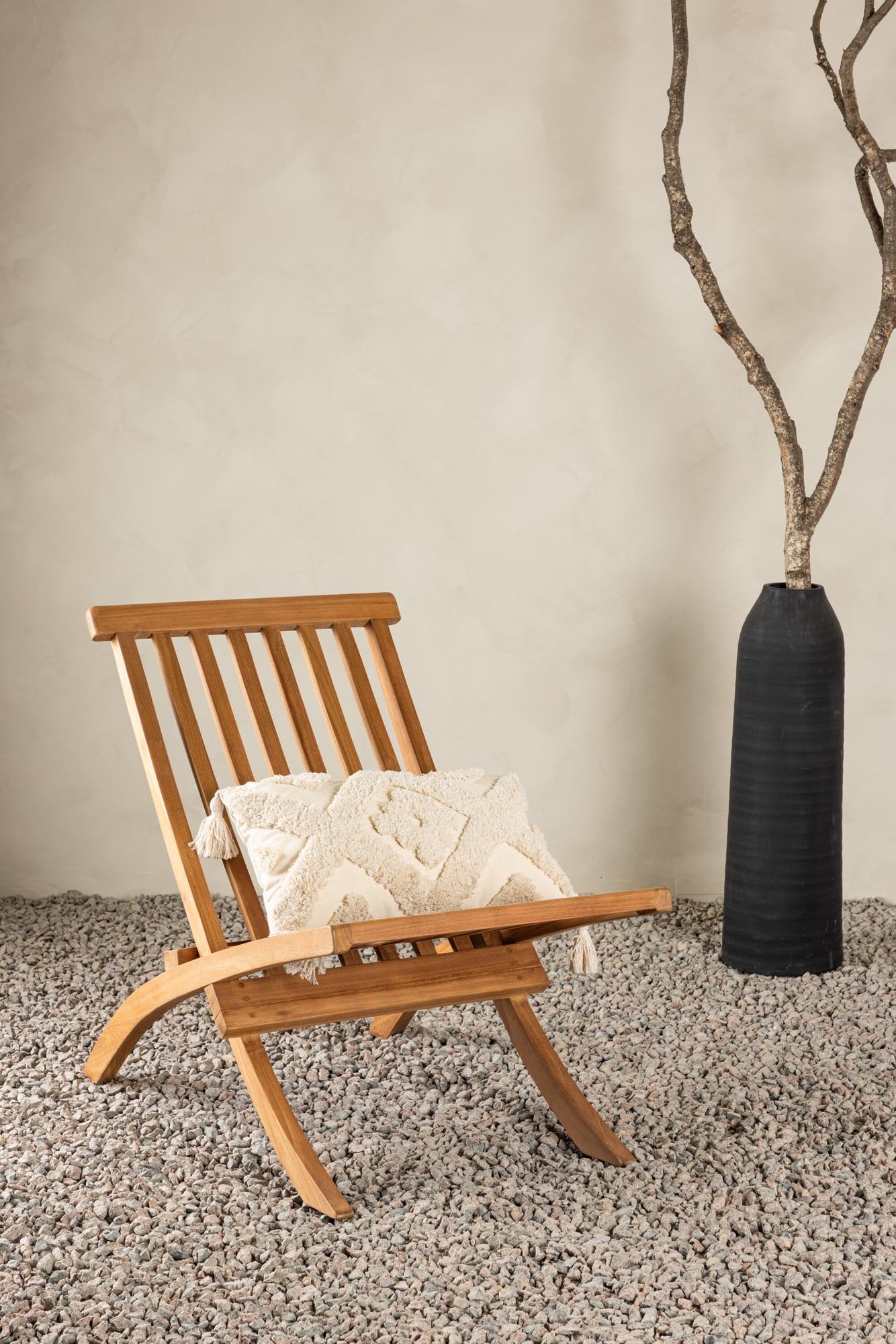 Kenya Lounge Stuhl in Natur präsentiert im Onlineshop von KAQTU Design AG. Outdoor-Sessel ist von Venture Home