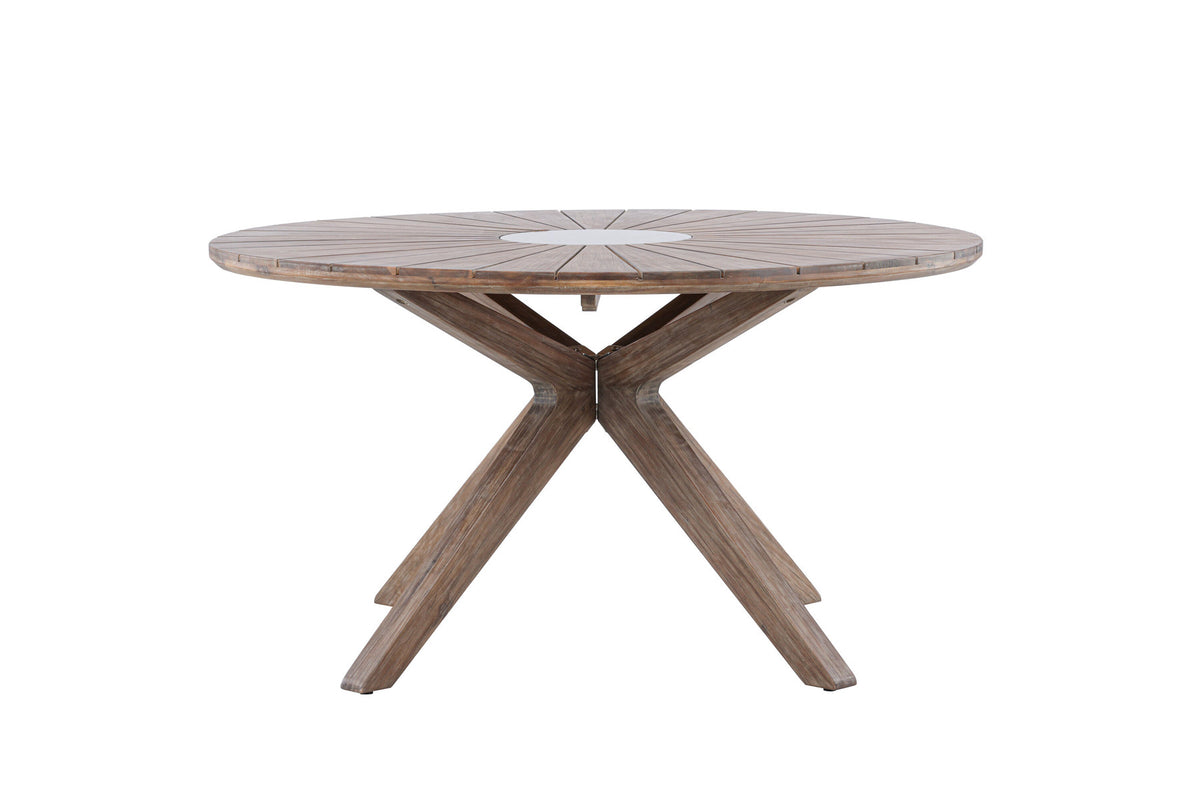 Rosario Gartentisch rund in Braun präsentiert im Onlineshop von KAQTU Design AG. Gartentisch ist von Venture Home