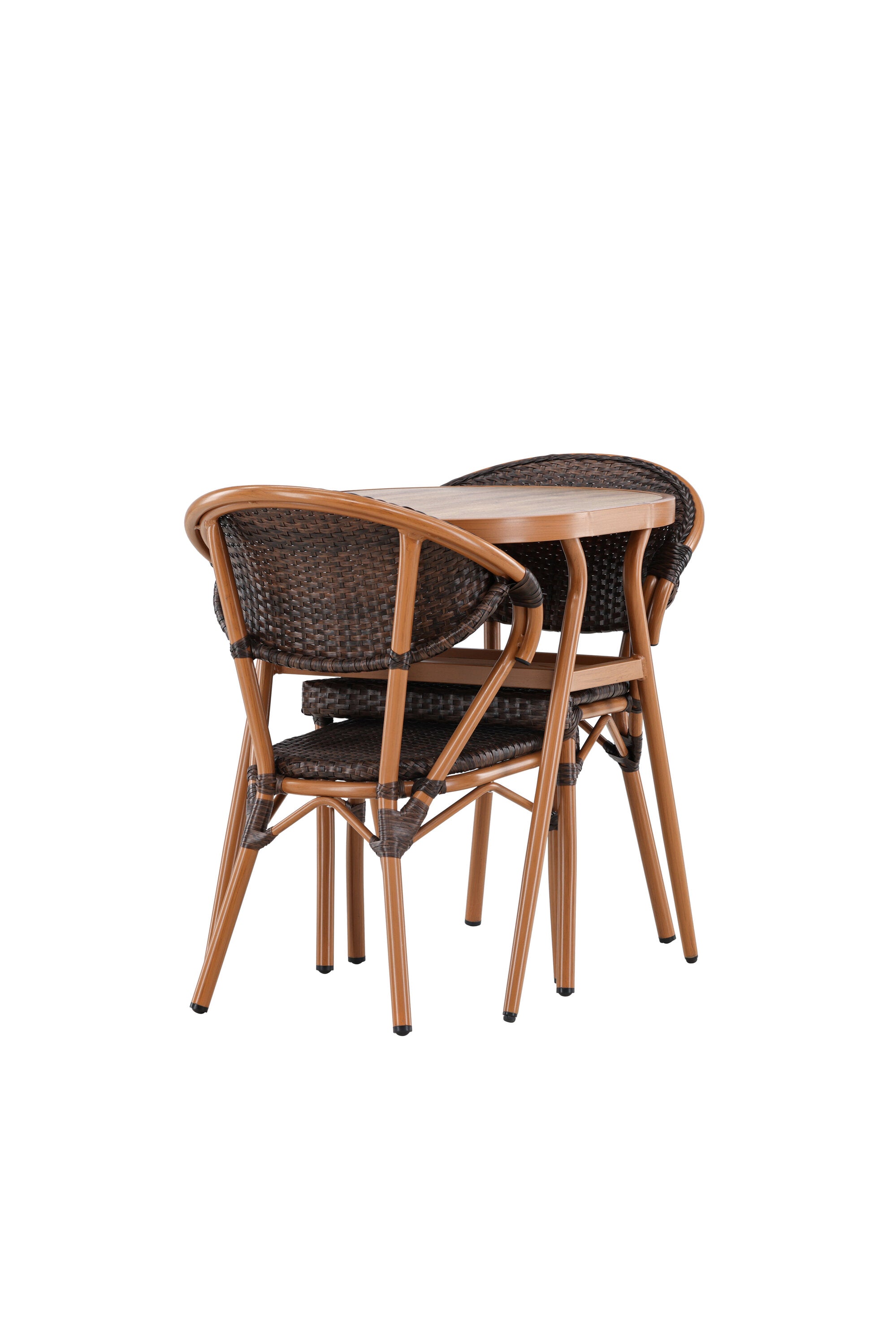 Abrantes Café Set in Braun/Braun/Dunkelbraun präsentiert im Onlineshop von KAQTU Design AG. Gartentischset ist von Venture Home
