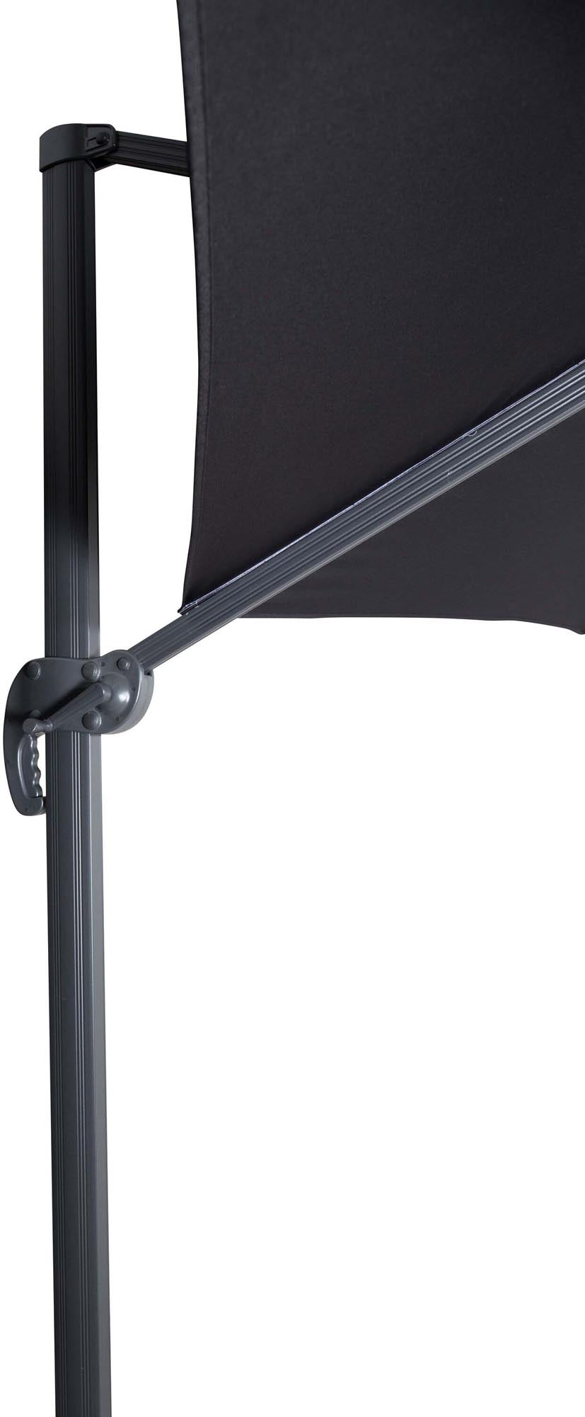 Venture Home Leeds Sonnenschirm: Stilvoller 3,5 m Schirm, der UV-geschützt und wasserabweisend ist. Ideal für entspannte Stunden im Freien.