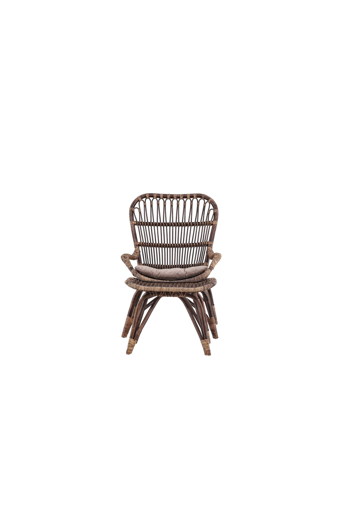 Ella Lounge Stuhl in Dark Walnut präsentiert im Onlineshop von KAQTU Design AG. Outdoor-Sessel ist von Venture Home