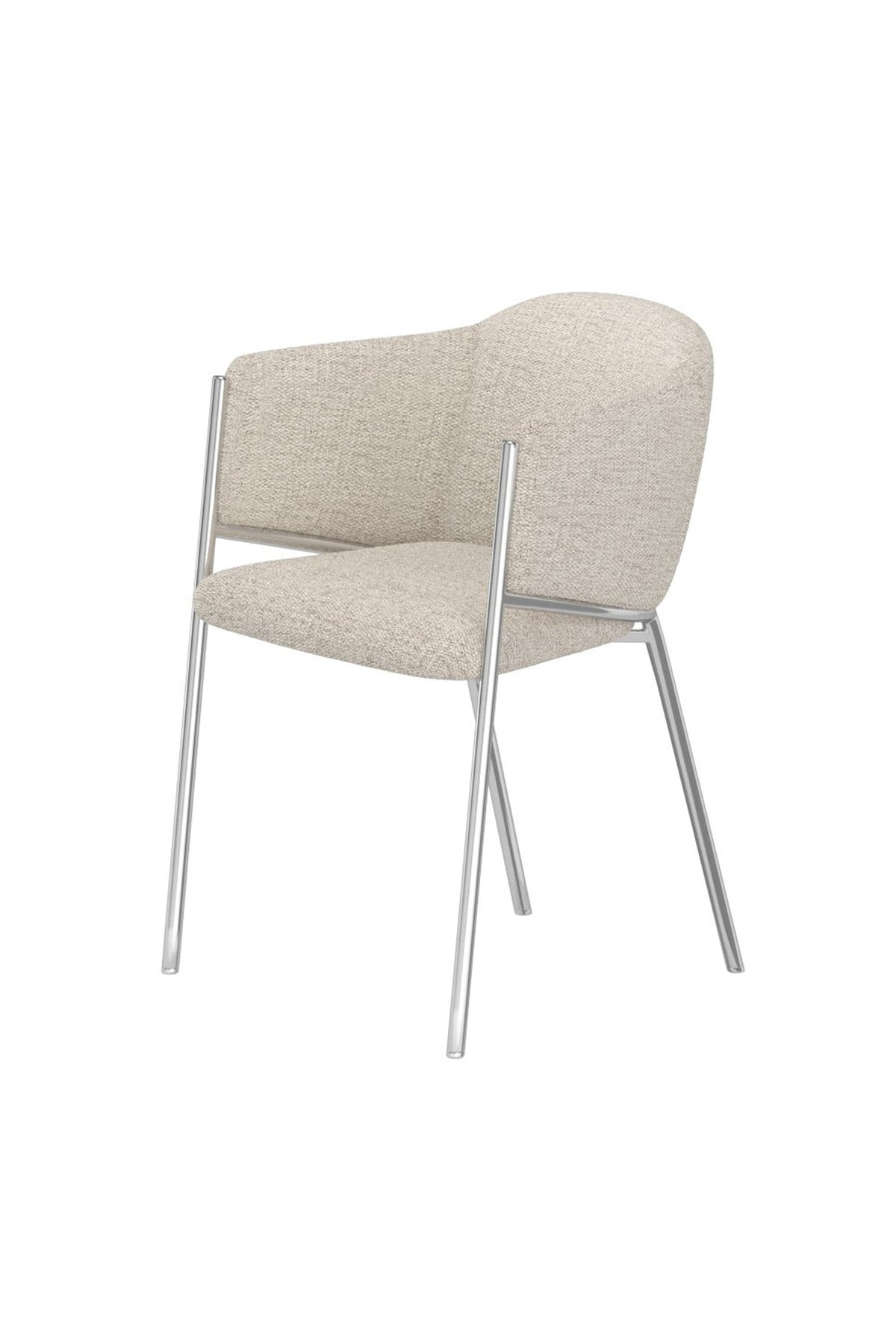 Evelina Esszimmerstuhl in Weiss präsentiert im Onlineshop von KAQTU Design AG. Stuhl mit Armlehne ist von Venture Home