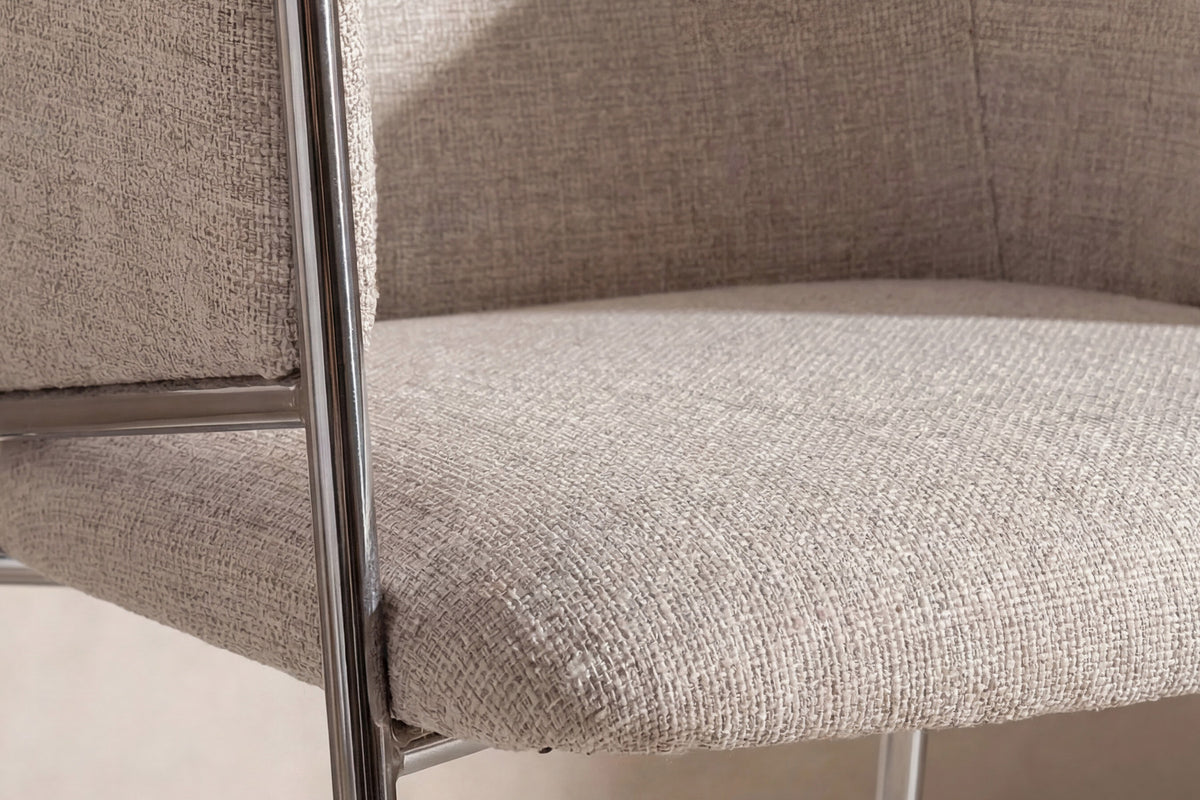 Evelina Esszimmerstuhl in Weiss präsentiert im Onlineshop von KAQTU Design AG. Stuhl ist von Venture Home