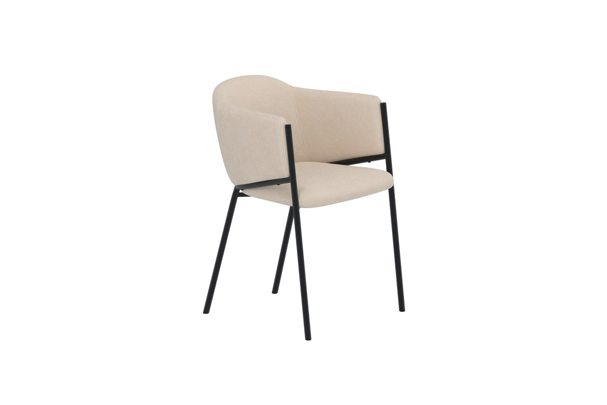 Evelina Esszimmerstuhl in Beige präsentiert im Onlineshop von KAQTU Design AG. Stuhl ist von Venture Home