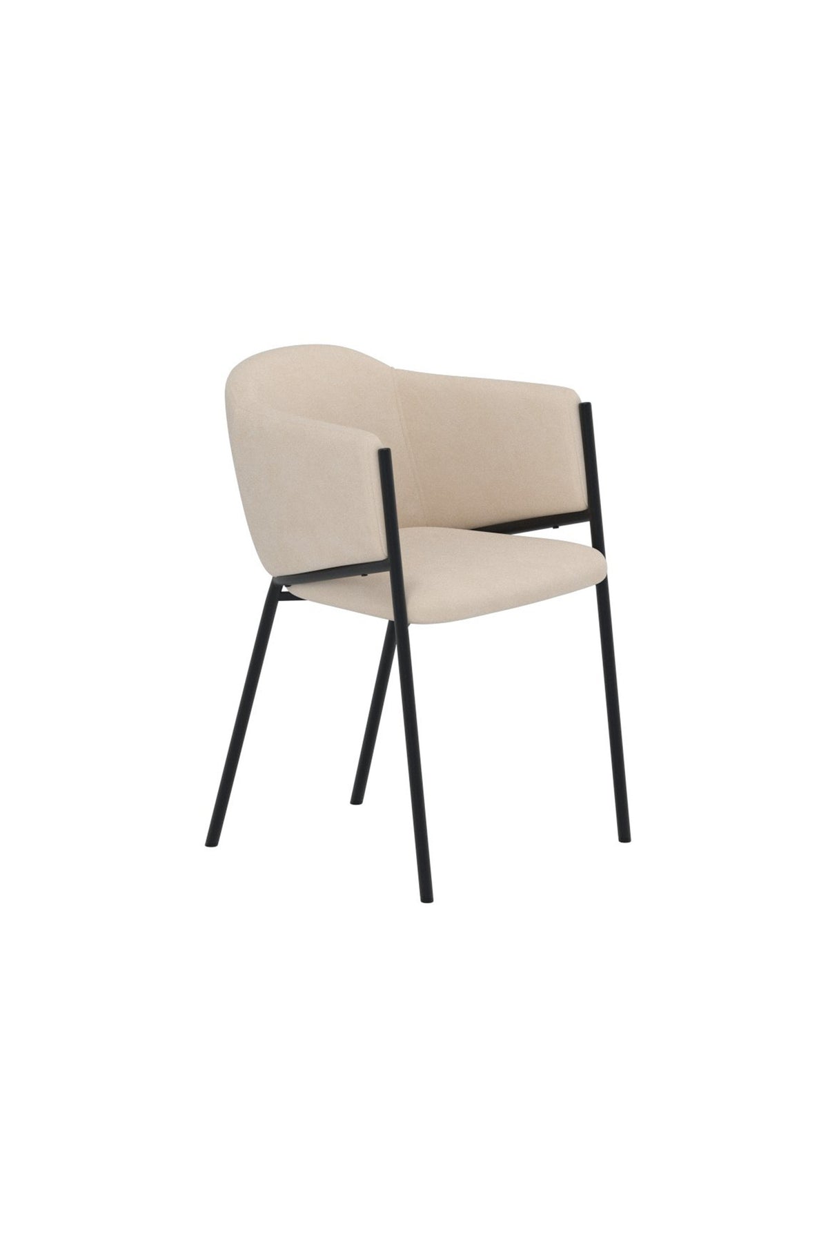 Evelina Esszimmerstuhl in Beige präsentiert im Onlineshop von KAQTU Design AG. Stuhl mit Armlehne ist von Venture Home