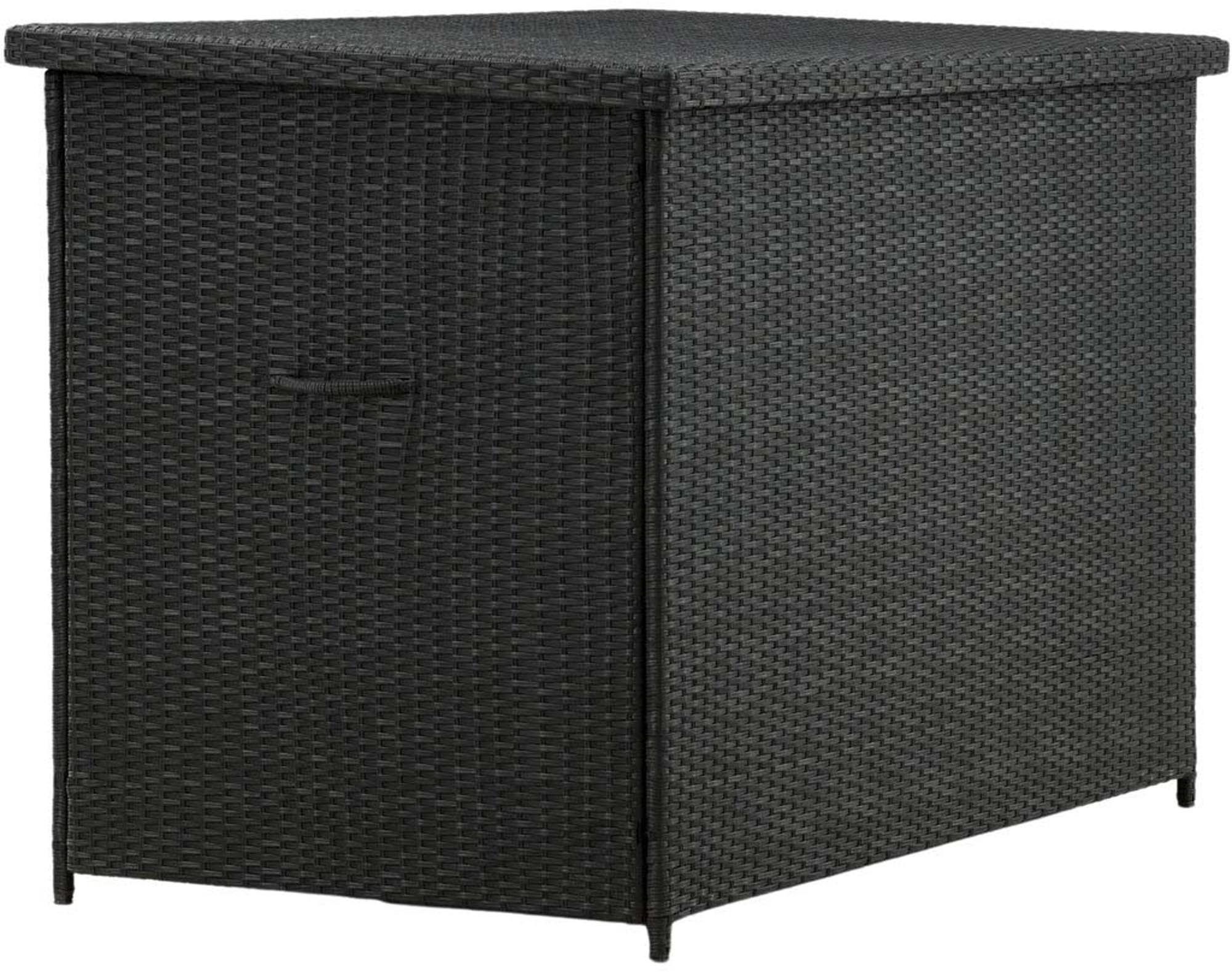 Robuste und stilvolle Kissenbox von Venture Home, perfekt für den Aussenbereich, bietet viel Stauraum und ist wetterbeständig.