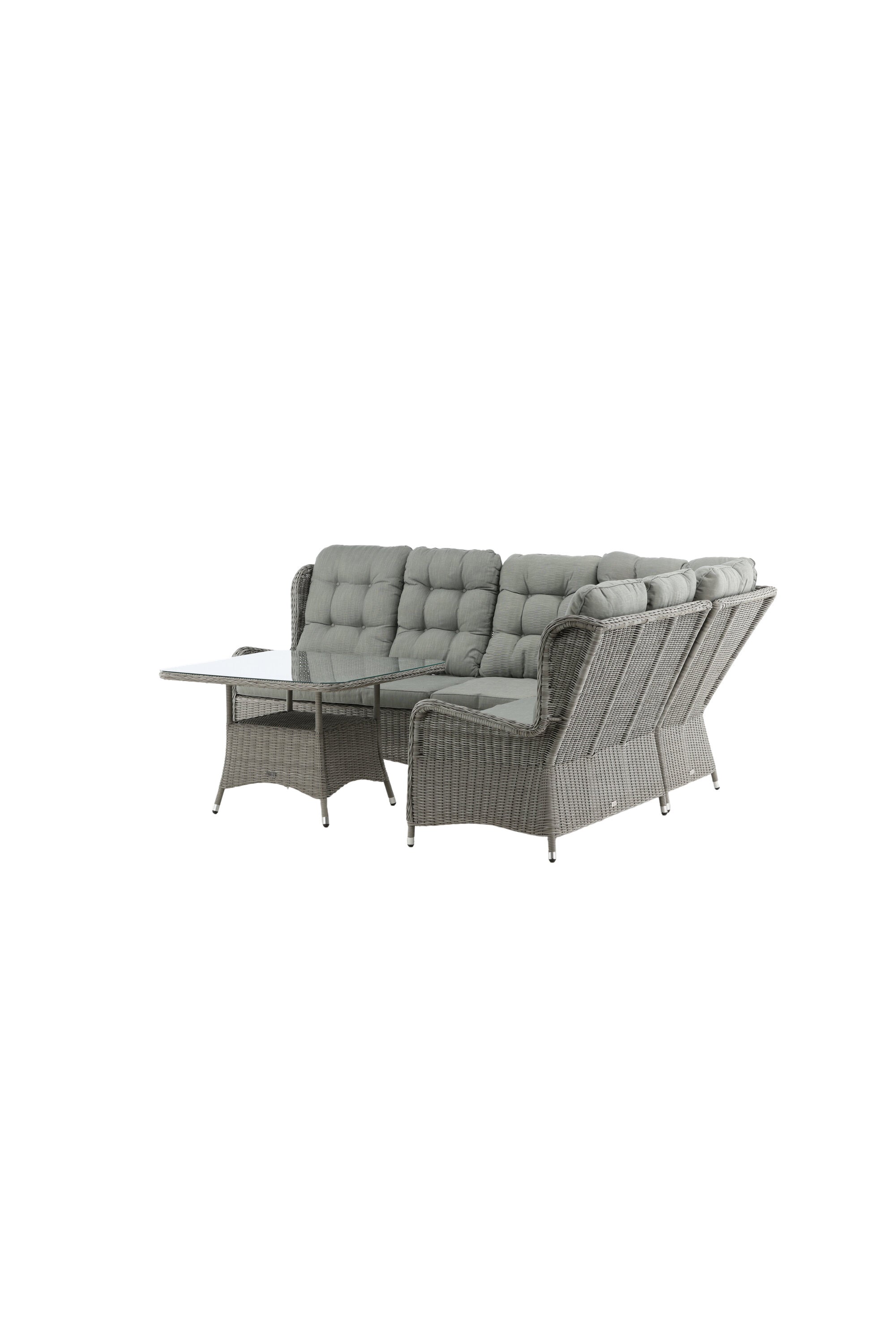 Washington Ecksofa Outdoorset 100cm in Grau präsentiert im Onlineshop von KAQTU Design AG. Loungeset ist von Venture Home