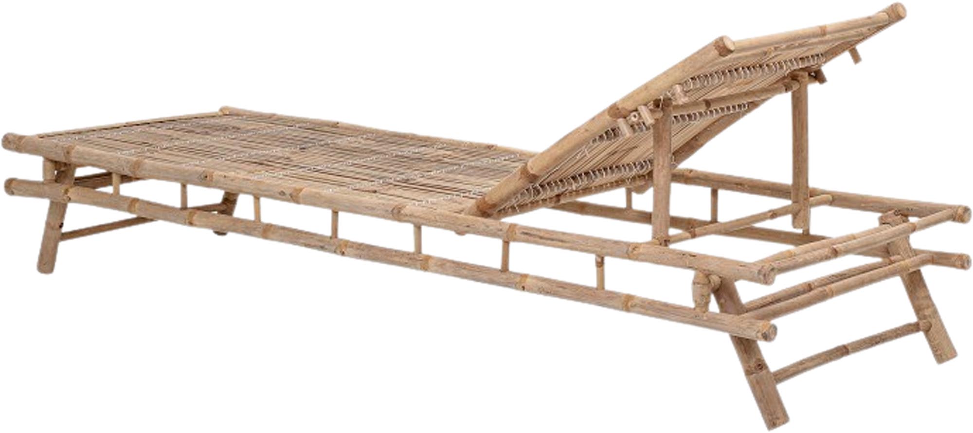 Das Sole Tagesbett von Bloomingville aus Bambus bietet natürlichen Stil und Komfort, ideal für moderne Wohnräume.