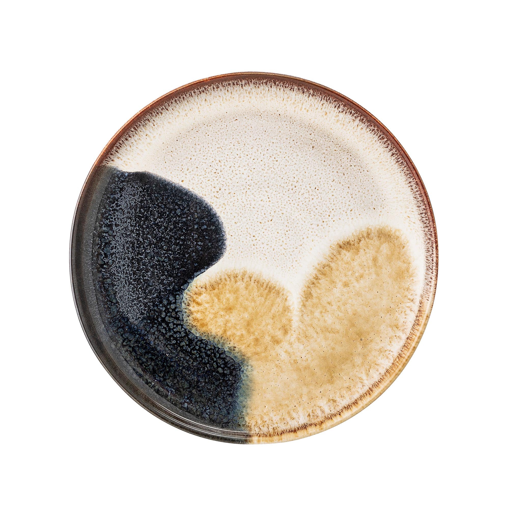 Jules Teller in Grau: Zeitloses Steingut-Design von Bloomingville.