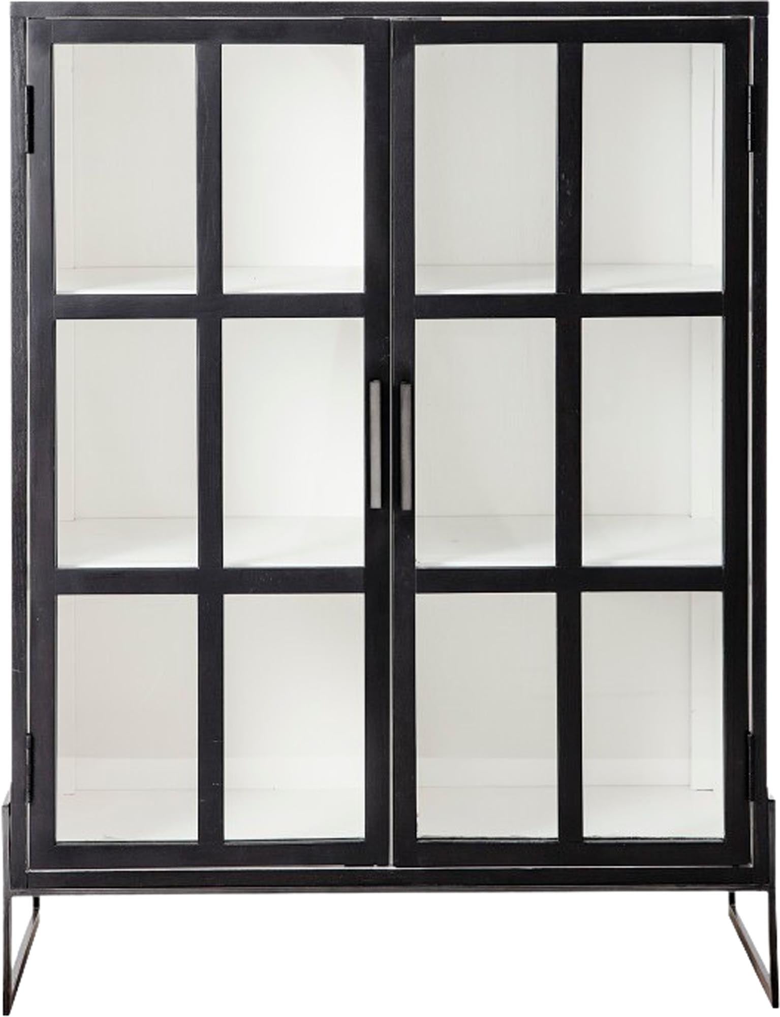 Entdecken Sie das elegante Opal Kabinett von Bloomingville aus schwarzem Eichenholz. Stilvolle Aufbewahrungslösungen für jeden Raum!