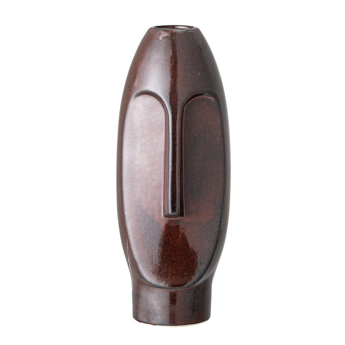 Daviid Vase, Braun, Steingut in Brown präsentiert im Onlineshop von KAQTU Design AG. Vase ist von Bloomingville