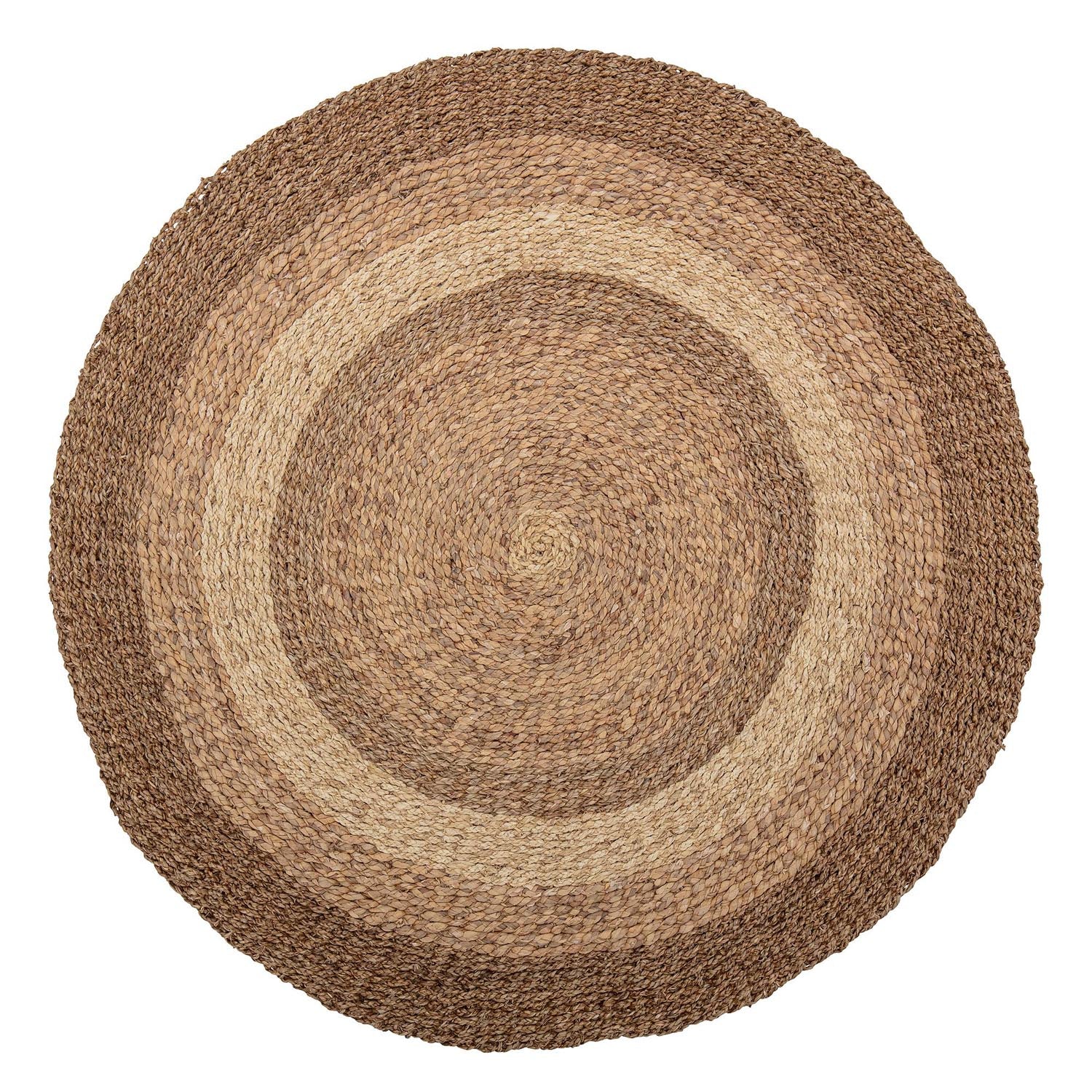 Malic Teppich aus Seegras & Wasserhyazinthe: stilvoll, langlebig, umweltfreundlich. Perfekt für jeden Raum.