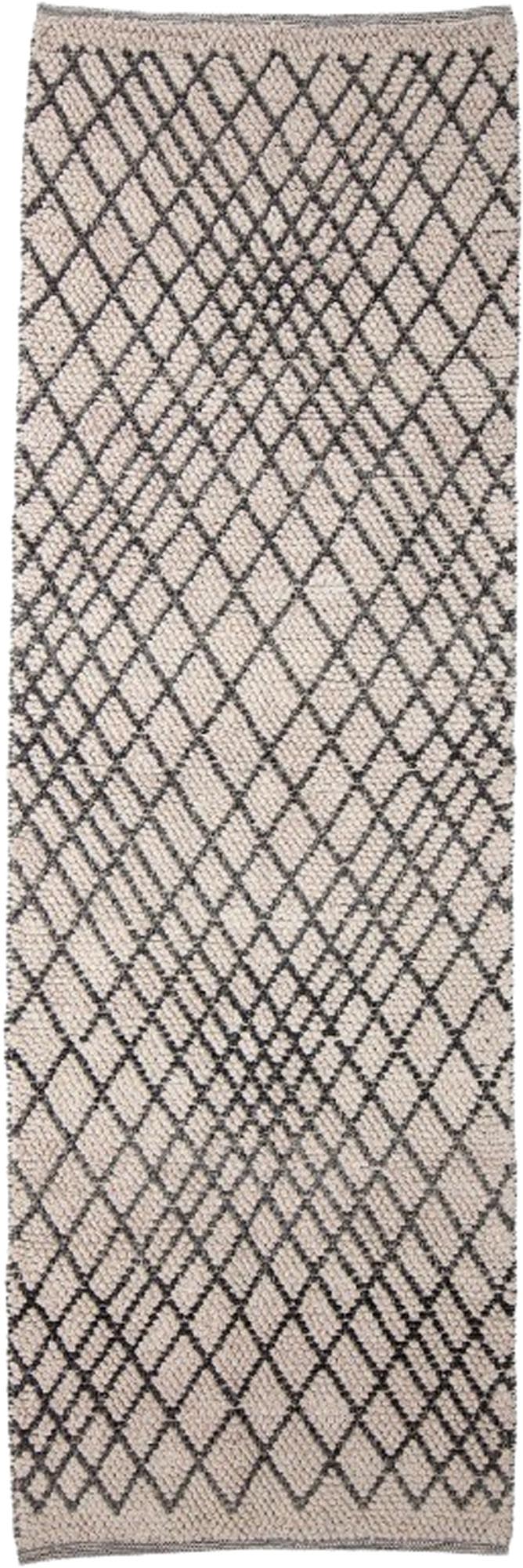 Moderner Kaya Teppich aus grauer Wolle von Bloomingville, stilvoll und hochwertig, ideal für gemütliche Wohnräume.