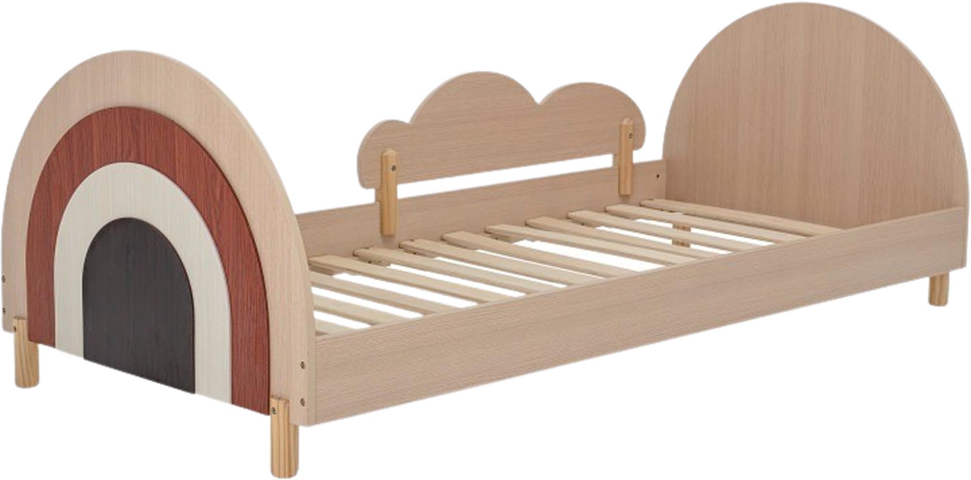 Das Charli Juniorbett von Bloomingville Mini in Braun aus MDF vereint modernes Design und Funktionalität für ein gemütliches Kinderzimmer.