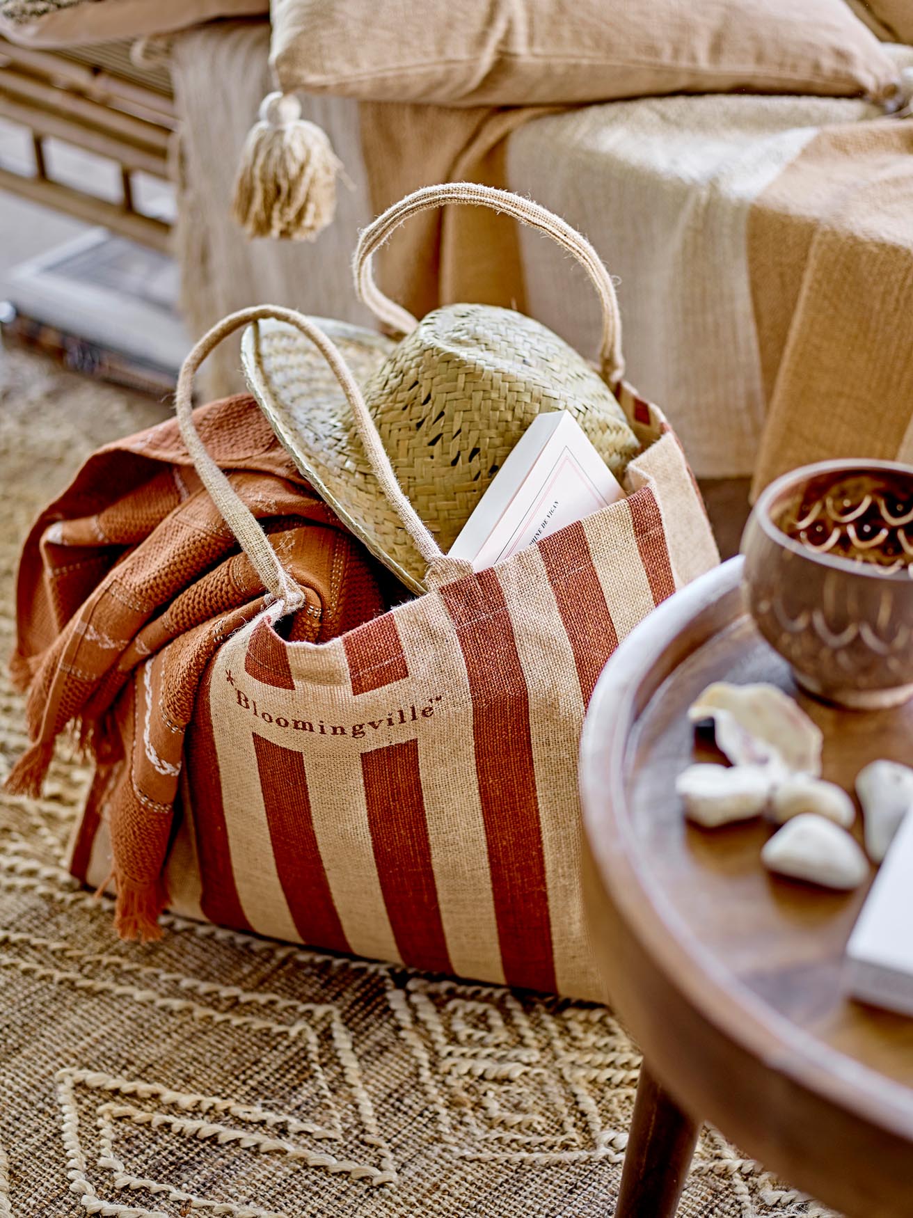 Bergamo Jutetasche in Braun: Eleganz trifft auf Umweltbewusstsein.