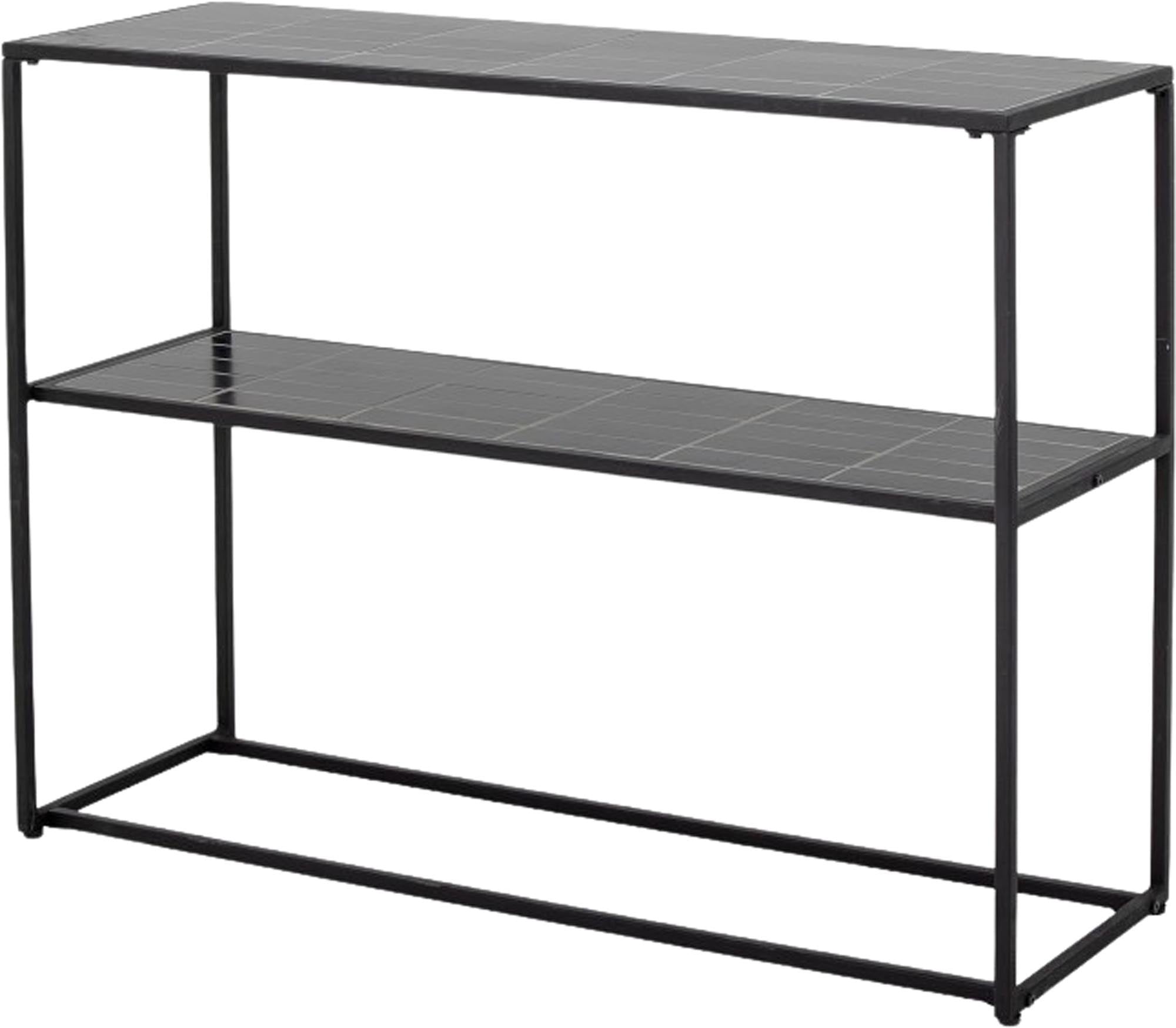 Moderner Konsolentisch von Bloomingville aus schwarzem Stein, perfekt für stilvolle Einrichtung und zeitgemässes Wohndesign.
