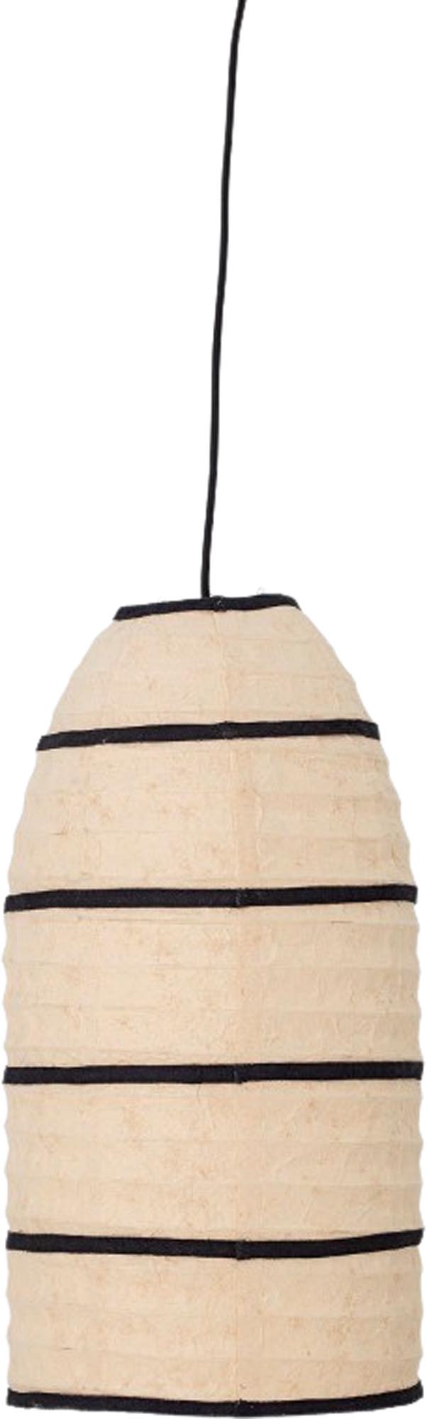Die Larrin Hängeleuchte von Bloomingville aus natürlichem Papier verleiht jedem Raum eine warme und stilvolle Atmosphäre.