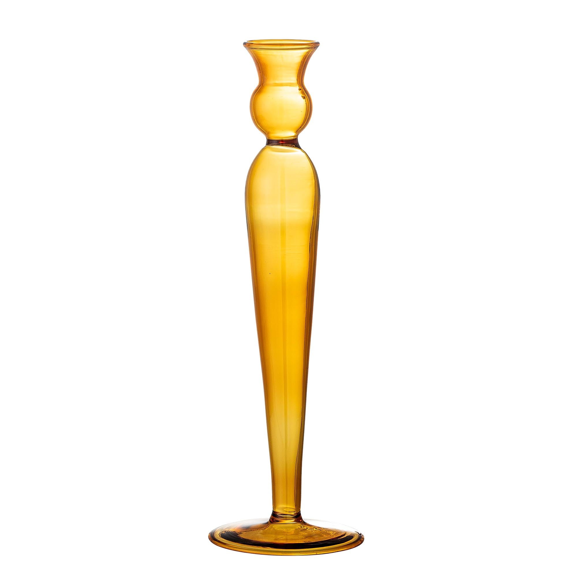 Dara Kerzenständer, Gelb, Glas in Yellow präsentiert im Onlineshop von KAQTU Design AG. Kerzenständer ist von Bloomingville