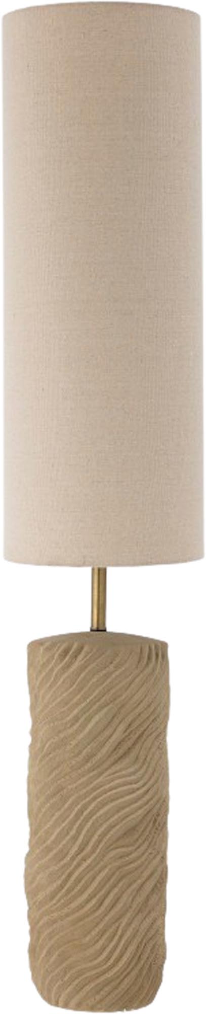 Die Payah Stehlampe von Bloomingville: Elegantes Design mit Steingutfuss und Baumwollschirm, schafft eine warme Atmosphäre.