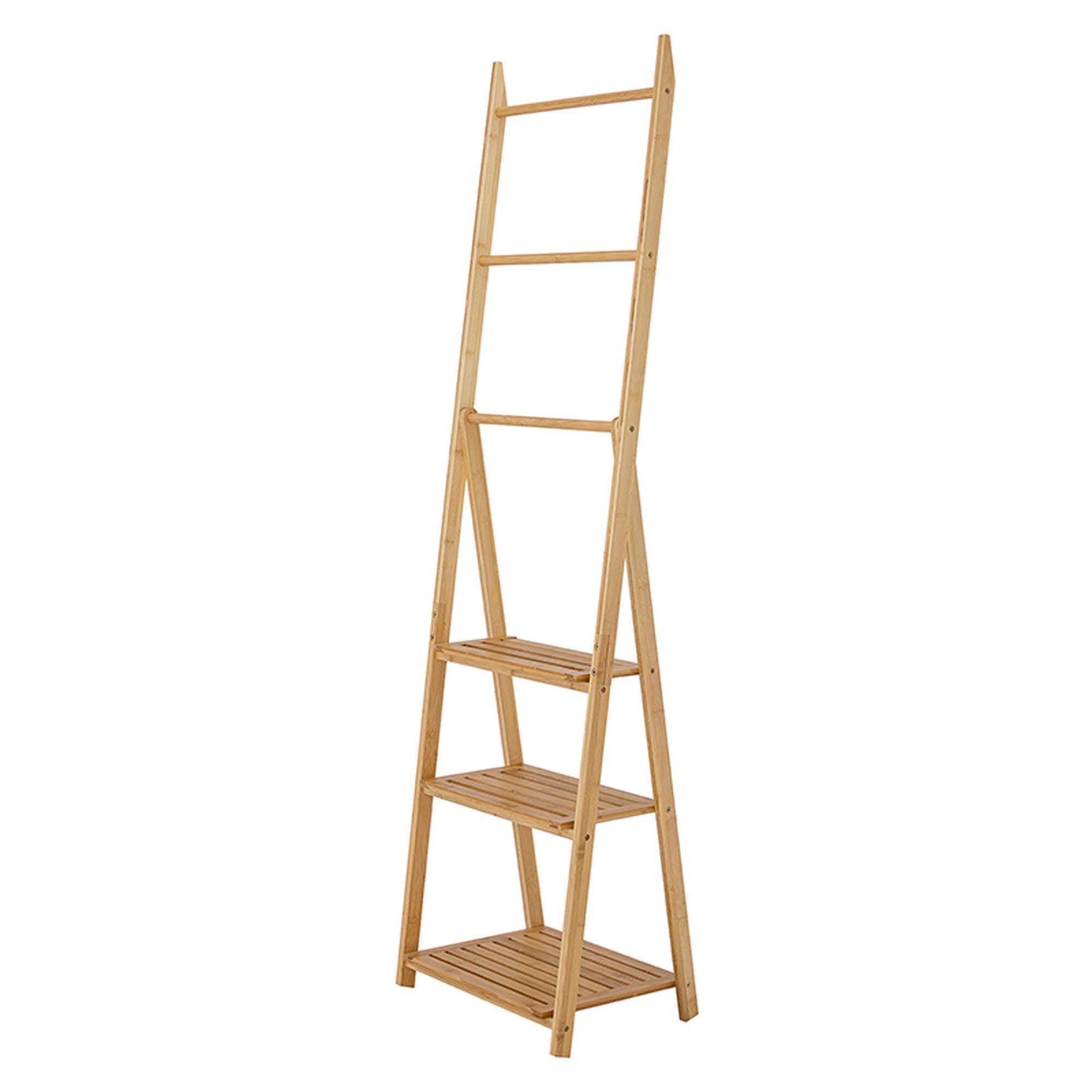 Aden Lagerregal von Bloomingville: Stilvolles Bambusregal mit Rollen für flexible Aufbewahrung und einladende Atmosphäre in jedem Raum.