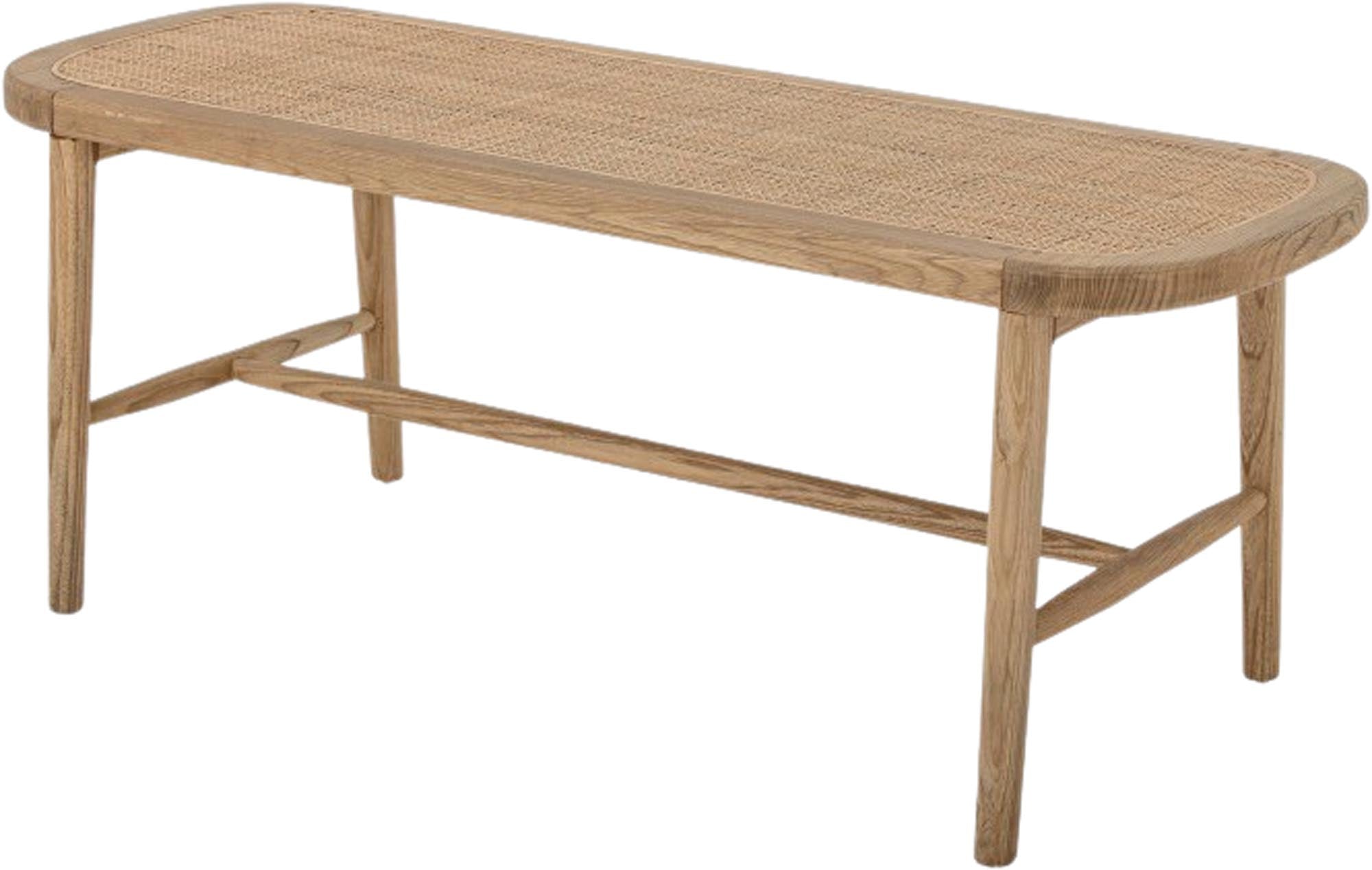 Die Rauke Bank von Bloomingville vereint stilvolles Design und Langlebigkeit aus Sabrang-Teakholz. Ideal für drinnen und draußen, ein echter Blickfang!