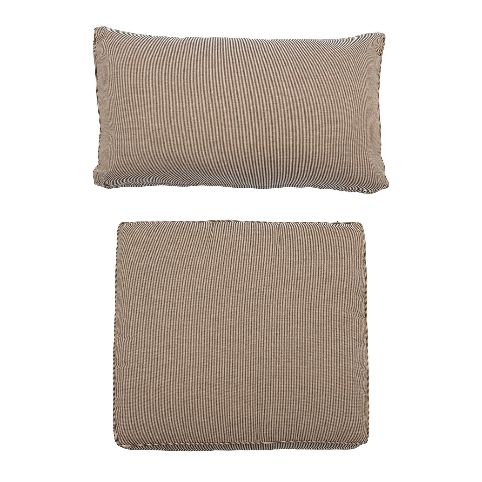 Mundo Cushion Cover (No Filling), Brown, Polyester in Brown präsentiert im Onlineshop von KAQTU Design AG. Kissenbezug ist von Bloomingville