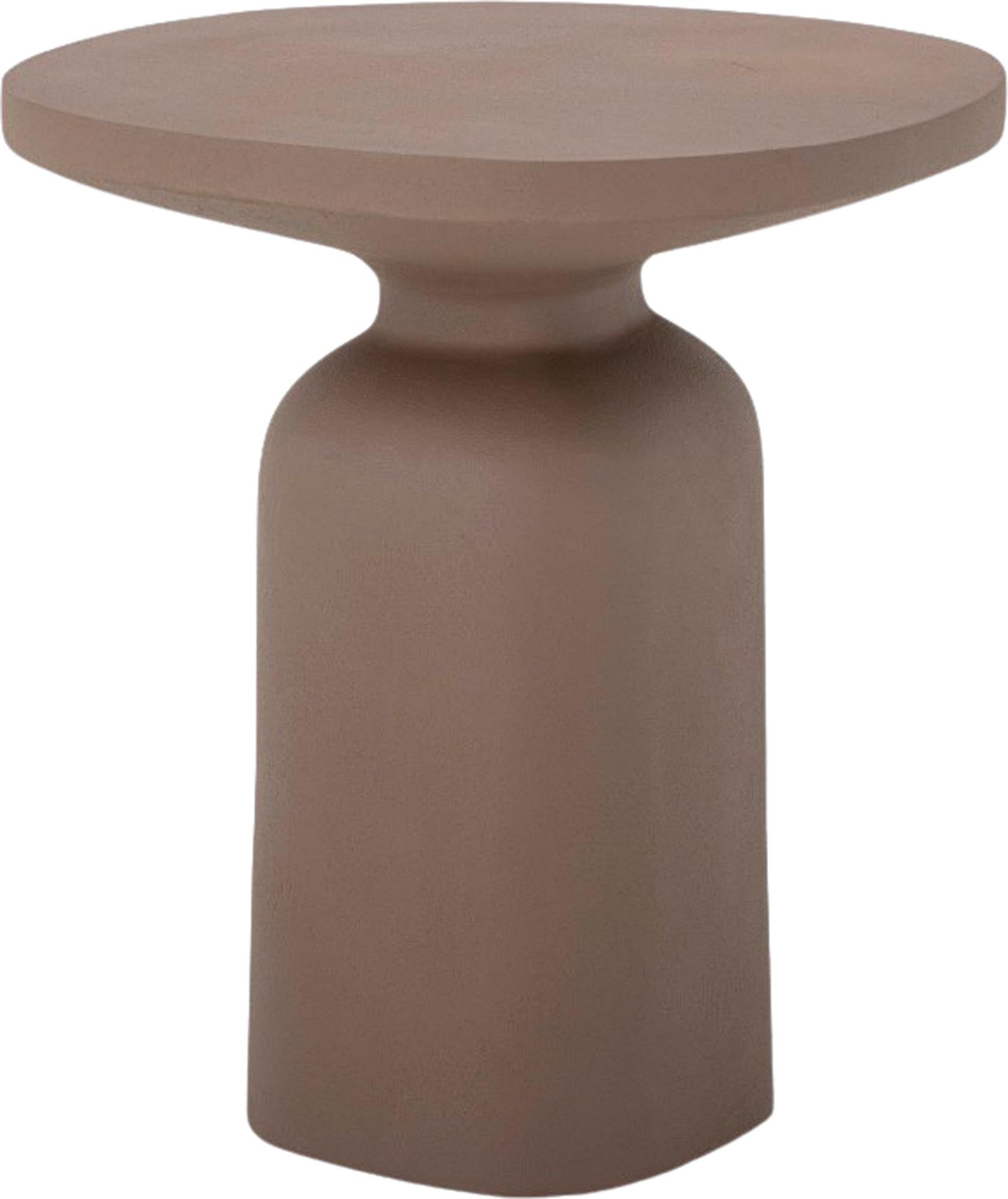 Der Millan Beistelltisch von Bloomingville aus braunem Aluminium besticht durch modernes Design und praktische Eleganz für Ihr Zuhause.