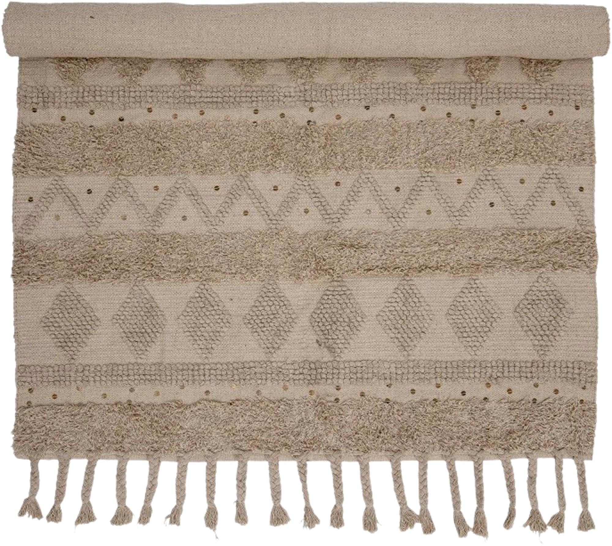 Dasha Teppich aus Baumwolle in Naturtönen von Creative Collection, stilvoll und vielseitig für jeden Wohnraum.