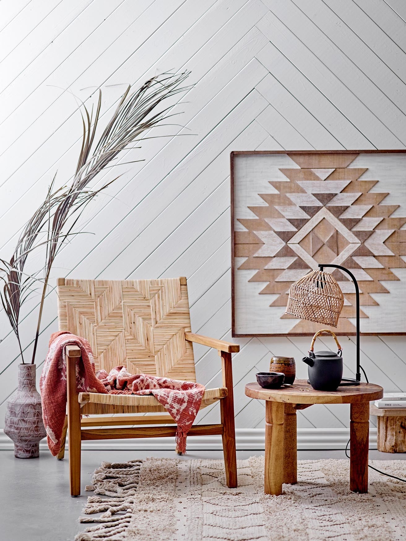 Eleganter brauner Baumwoll-Überwurf von Creative Collection.