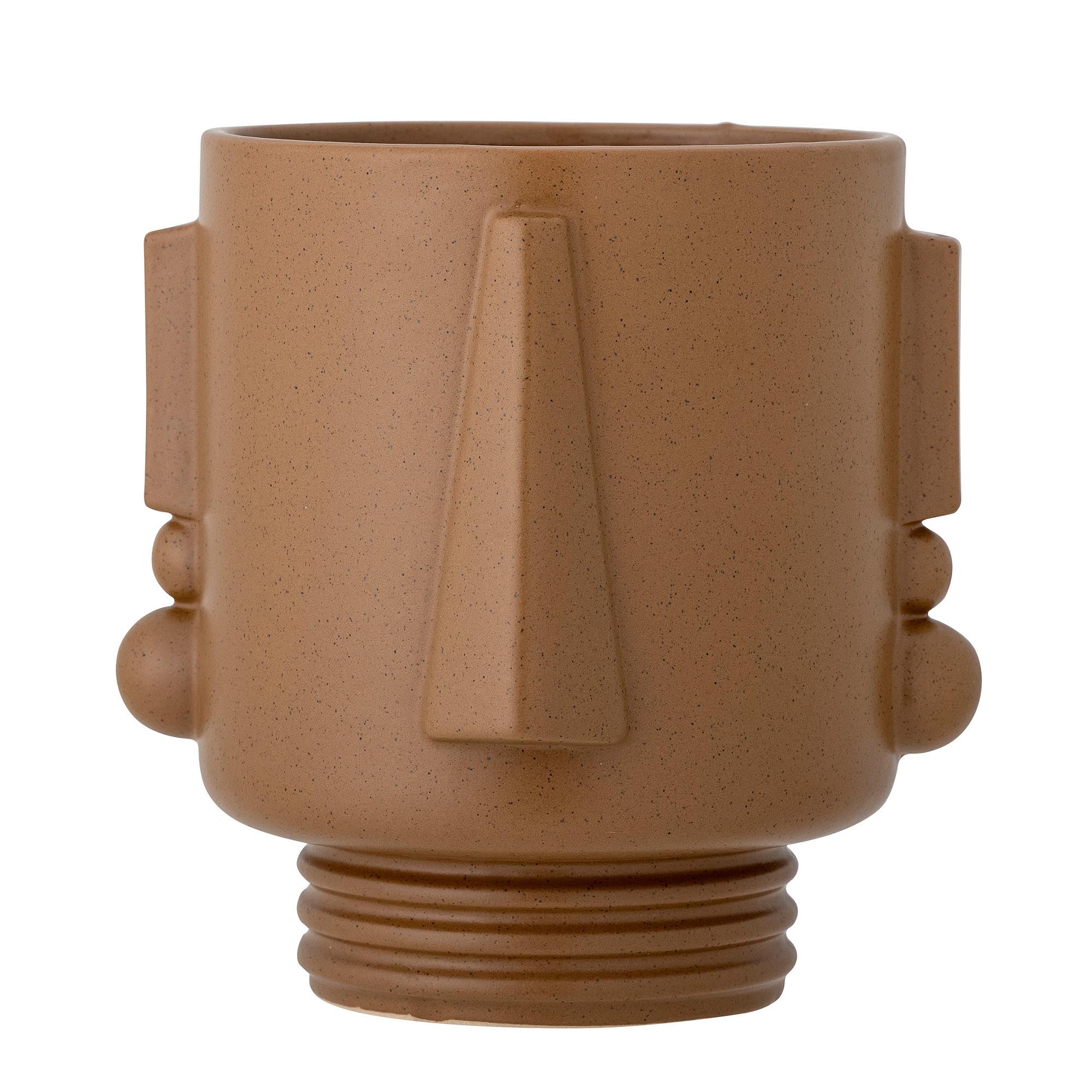 Guxim Blumentopf: Zeitloses Design aus braunem Steingut von Bloomingville.