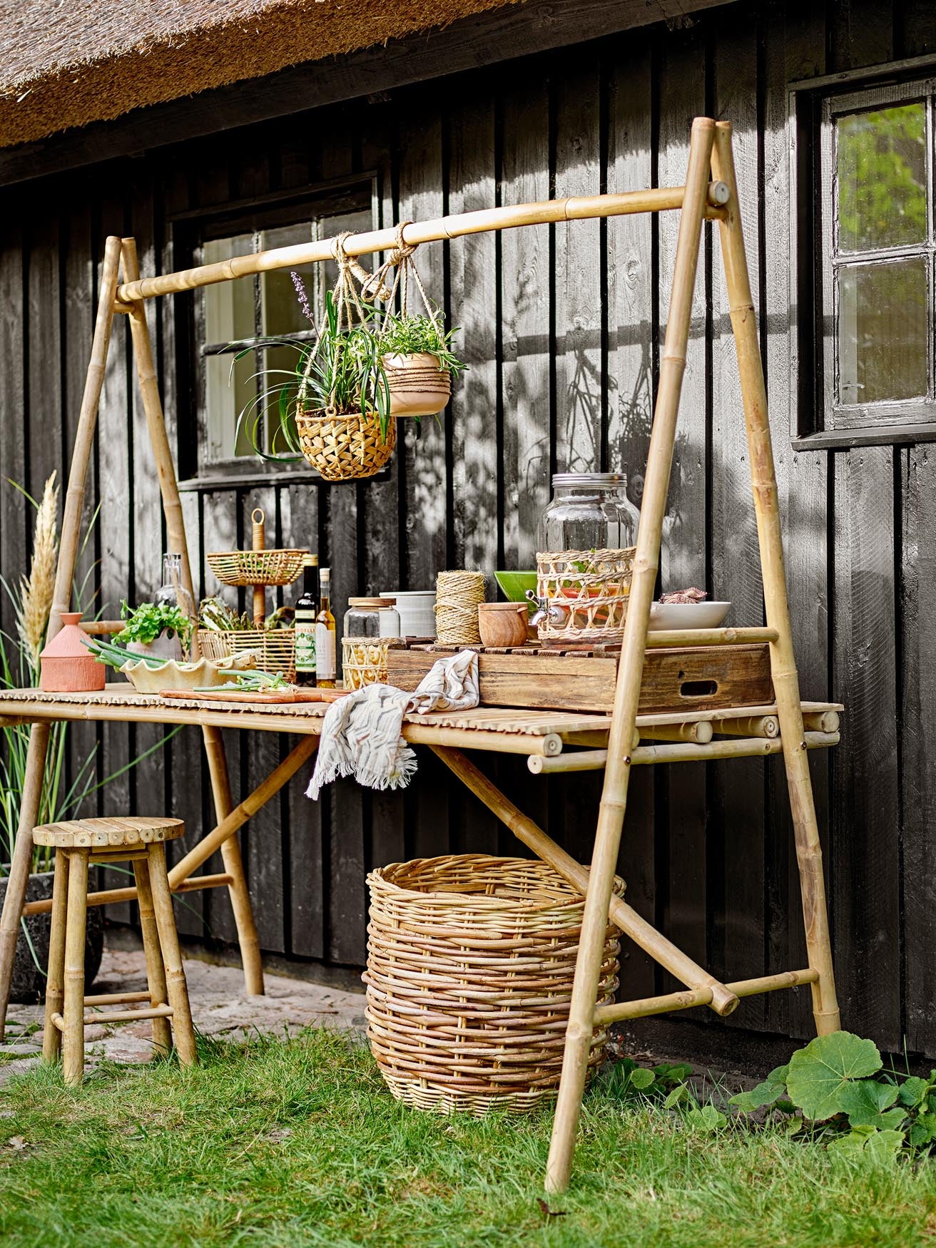 Manna Gefäss, Natur, Glas in Nature präsentiert im Onlineshop von KAQTU Design AG. Aufbewahrungsbehälter ist von Bloomingville