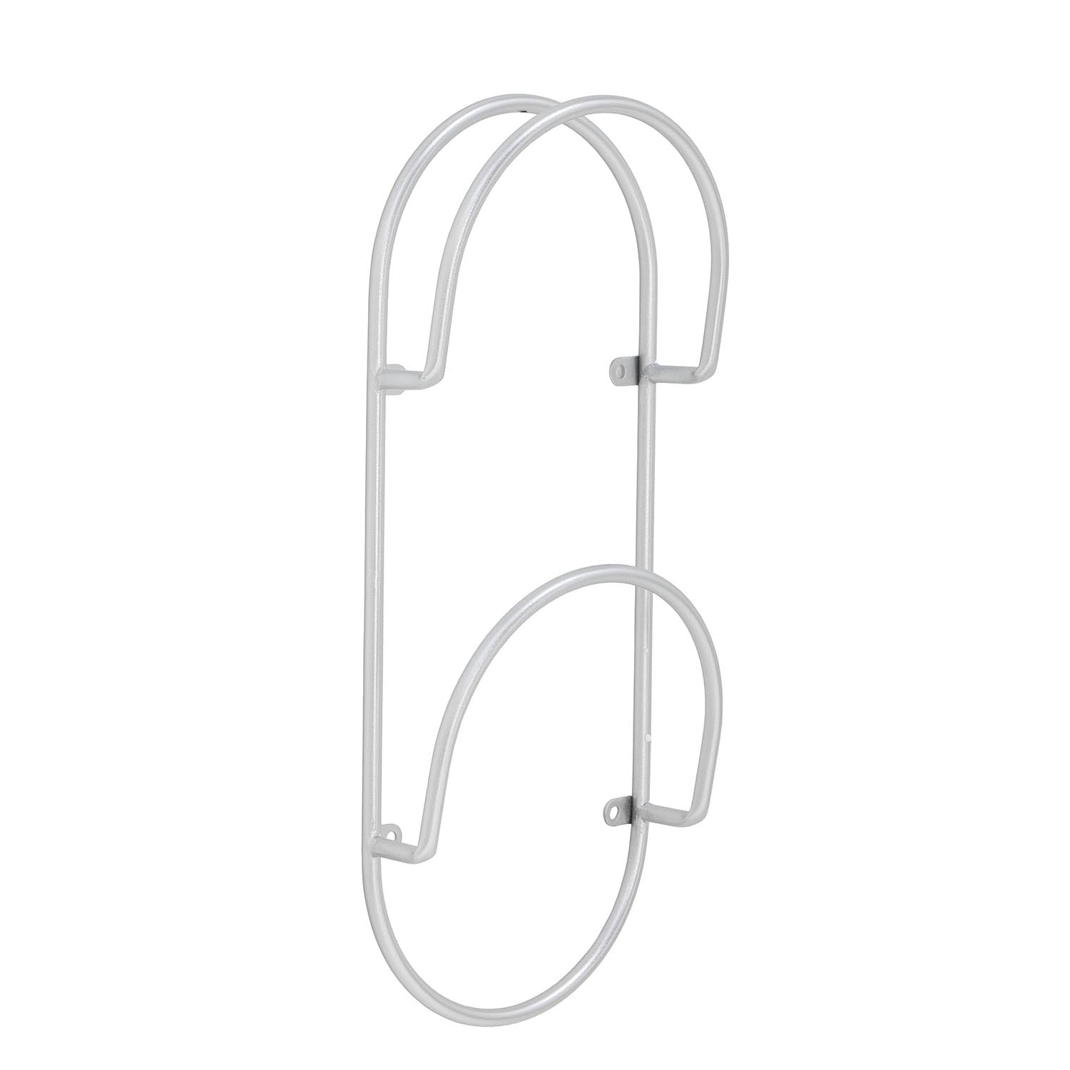 Stilvoller Carlton Magazinhalter aus silbernem Metall von Bloomingville: Elegantes Design, platzsparend, ideal für Zeitschriften.