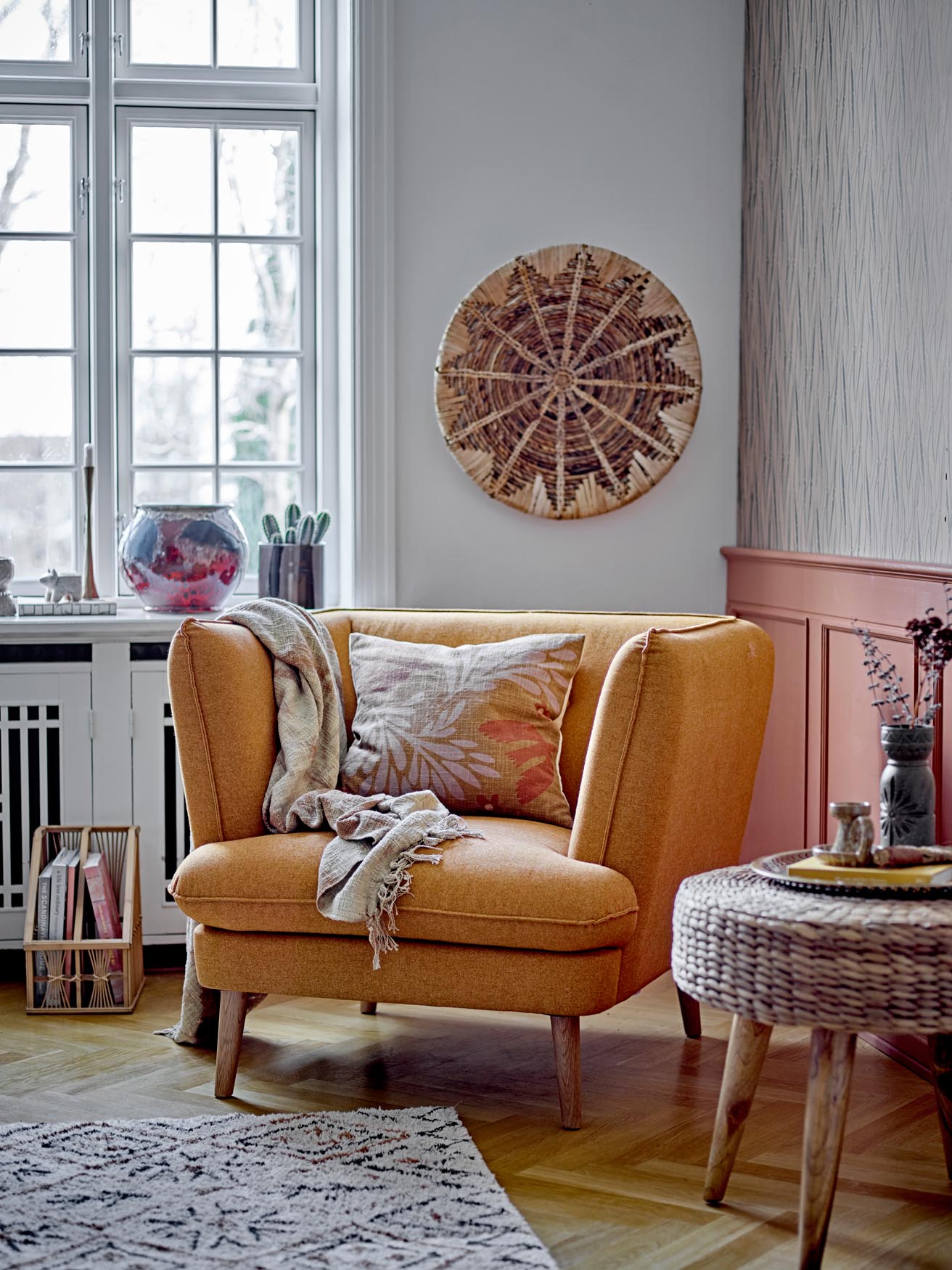 Thelma Decke Gelb: Hochwertige Baumwolle für stilvolle Akzente.