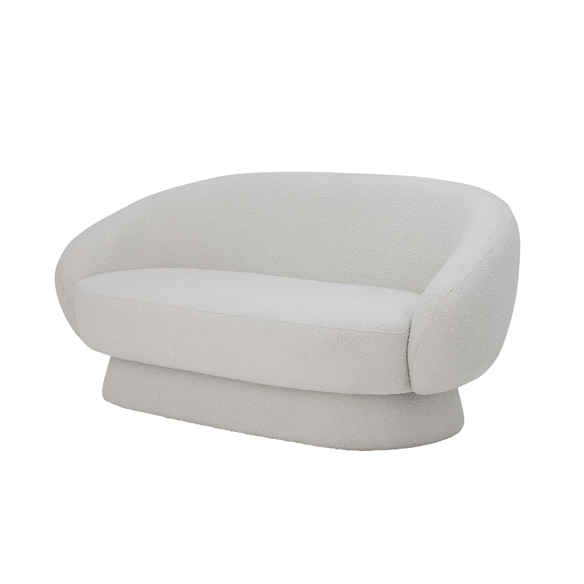 Elegantes Ted Sofa in Weiss, Polyester, von Bloomingville.