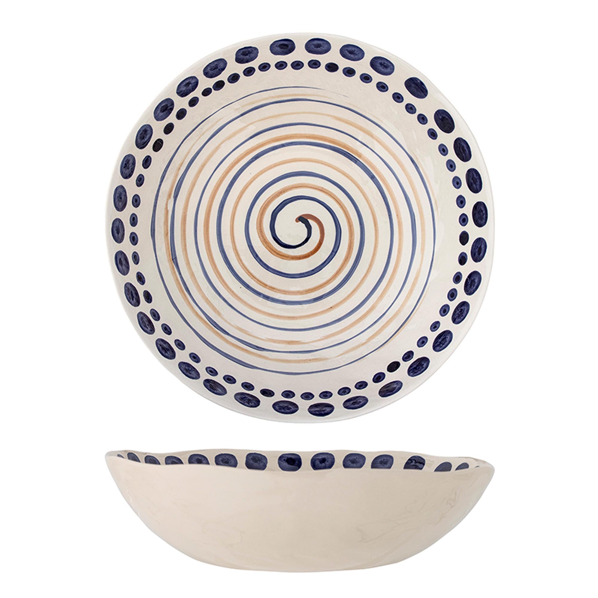 Shama Schale, Orange, Steingut in Orange präsentiert im Onlineshop von KAQTU Design AG. Schale ist von Bloomingville