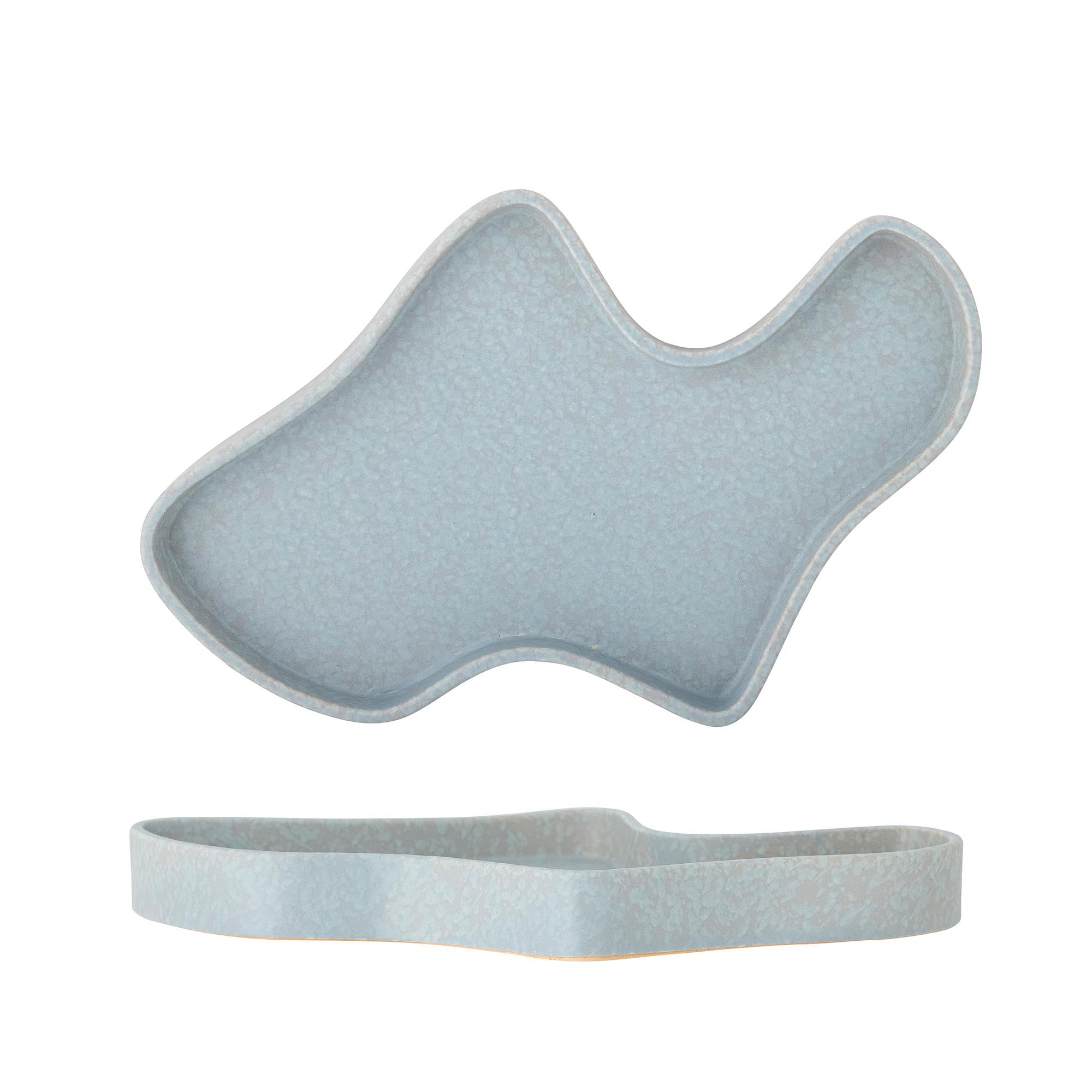 Lakey Tablett, blaues Steingut, von Bloomingville: Modern und langlebig.