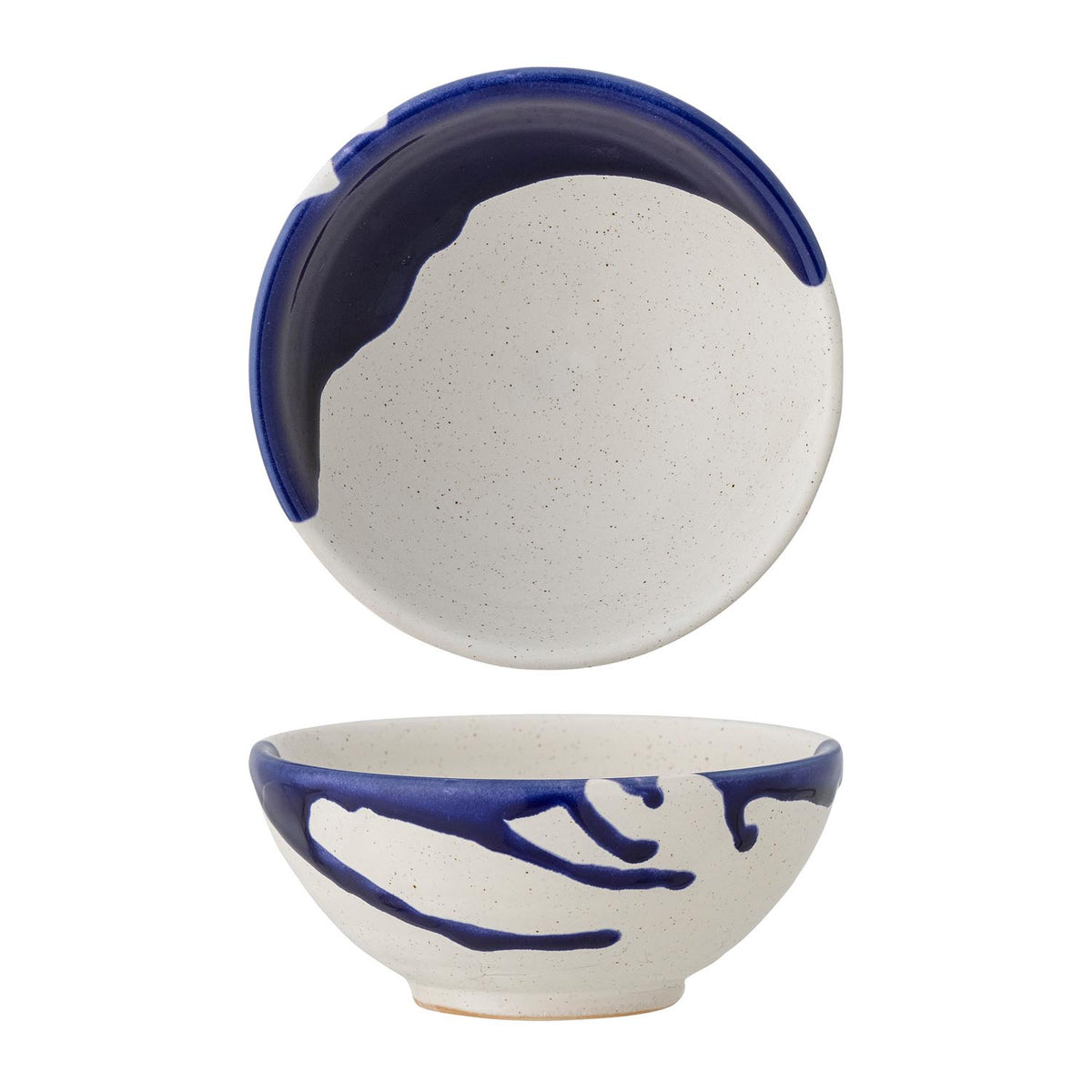 Okayama Schale, Blue, Steingut in Blau präsentiert im Onlineshop von KAQTU Design AG. Schalen ist von Bloomingville