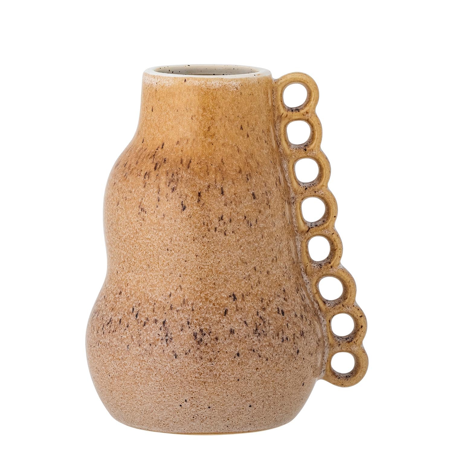 Die Souri Vase aus braunem Steingut von Creative Collection besticht durch ihr elegantes Design und hochwertige Verarbeitung.