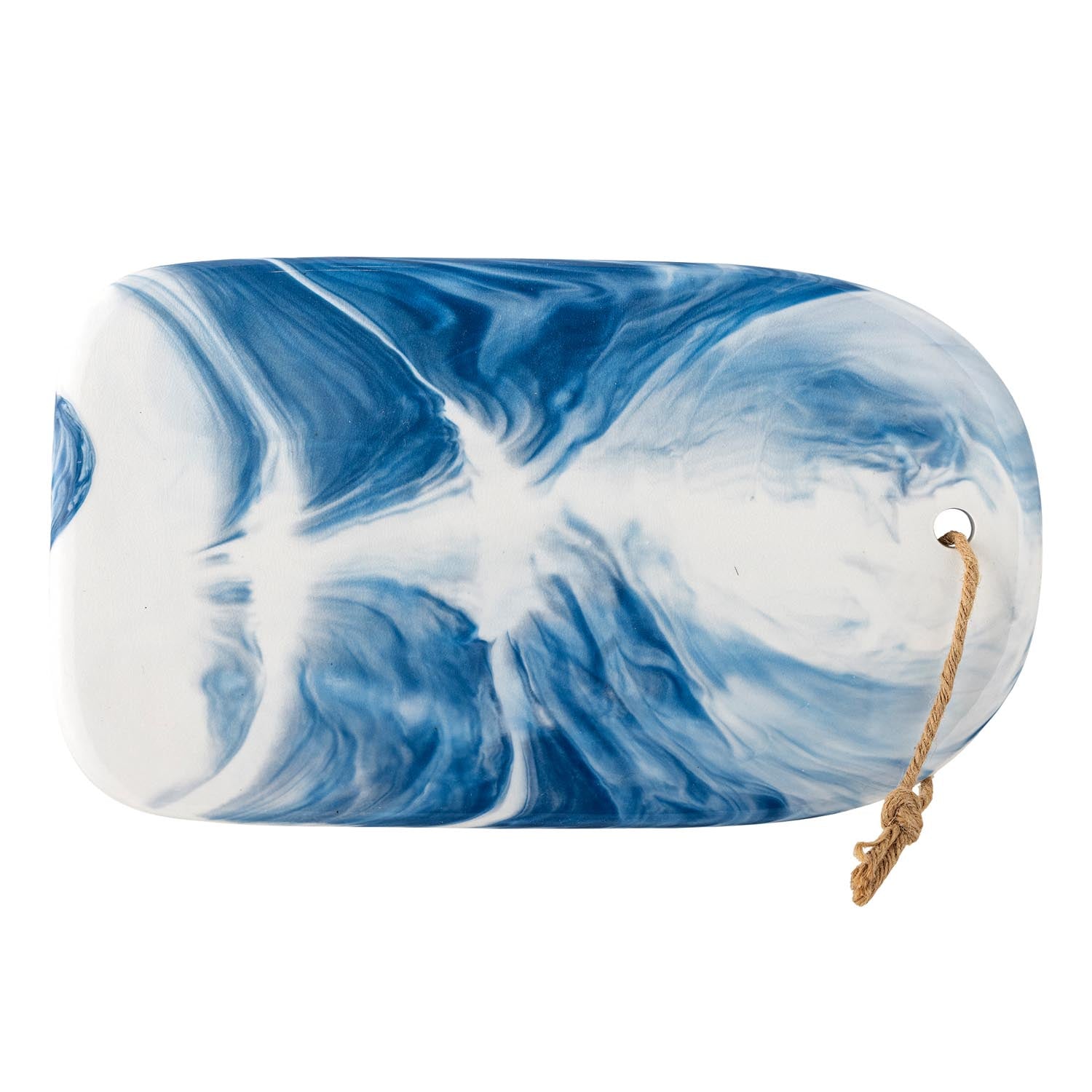 Das Aiden Schneidebrett in Blau aus Steingut von Creative Collection ist ein stilvolles und praktisches Küchenaccessoire.