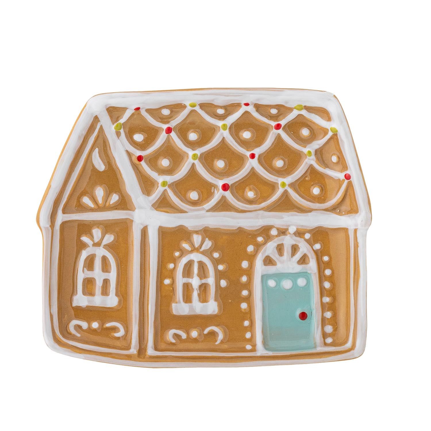 Stilvoller Ginnie Teller aus brauner Keramik von Bloomingville, perfekt für elegante Tischdekoration und vielseitige Einsatzmöglichkeiten.