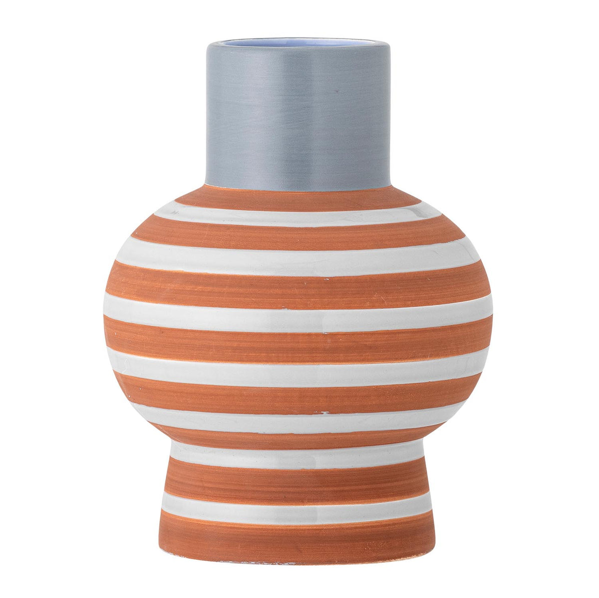 Lindir Vase, Blue, Steingut in Blau präsentiert im Onlineshop von KAQTU Design AG. Vase ist von Bloomingville
