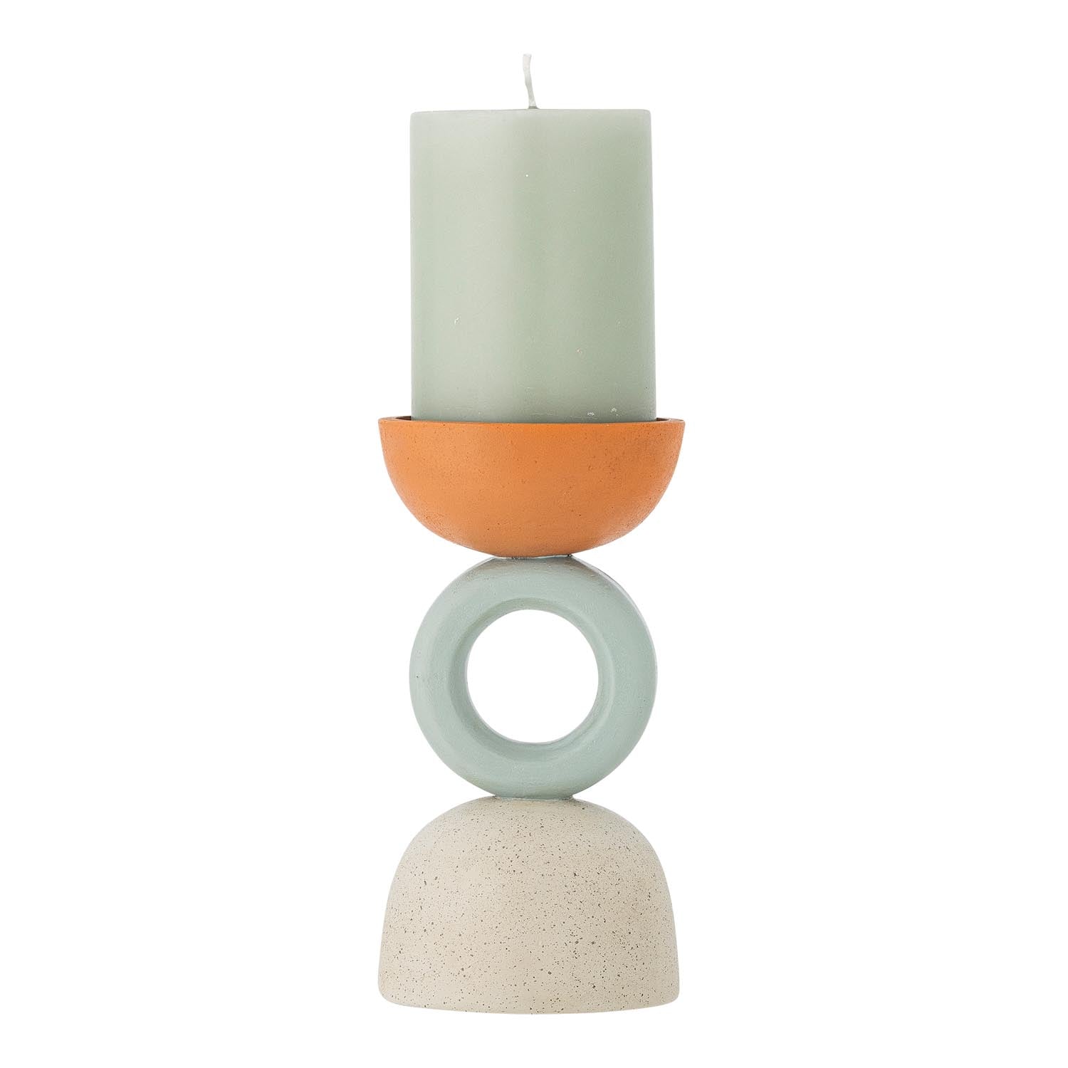Loretta Teelichthalter, Orange, Polyresin in Orange präsentiert im Onlineshop von KAQTU Design AG. Teelichthalter ist von Bloomingville