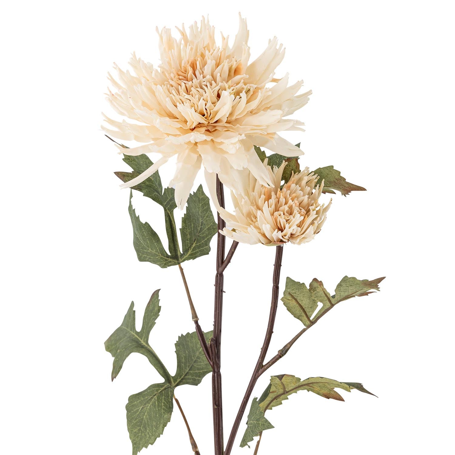 Eleganter Chrysanthemen-Stiel aus Kunstmaterial von Bloomingville, perfekt für zeitlose und natürliche Dekorationen in Ihrem Zuhause.